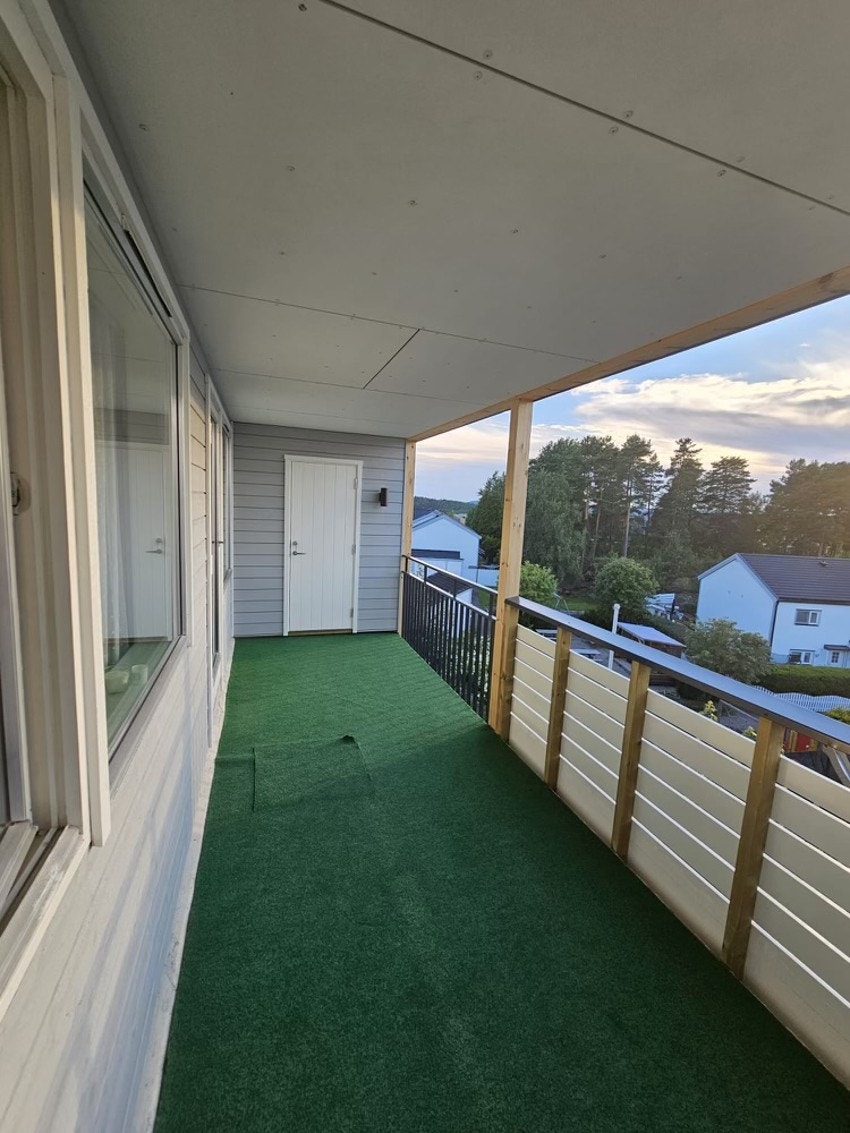 Balkongen ble oppgradert i vår av borettslaget Galleribilde