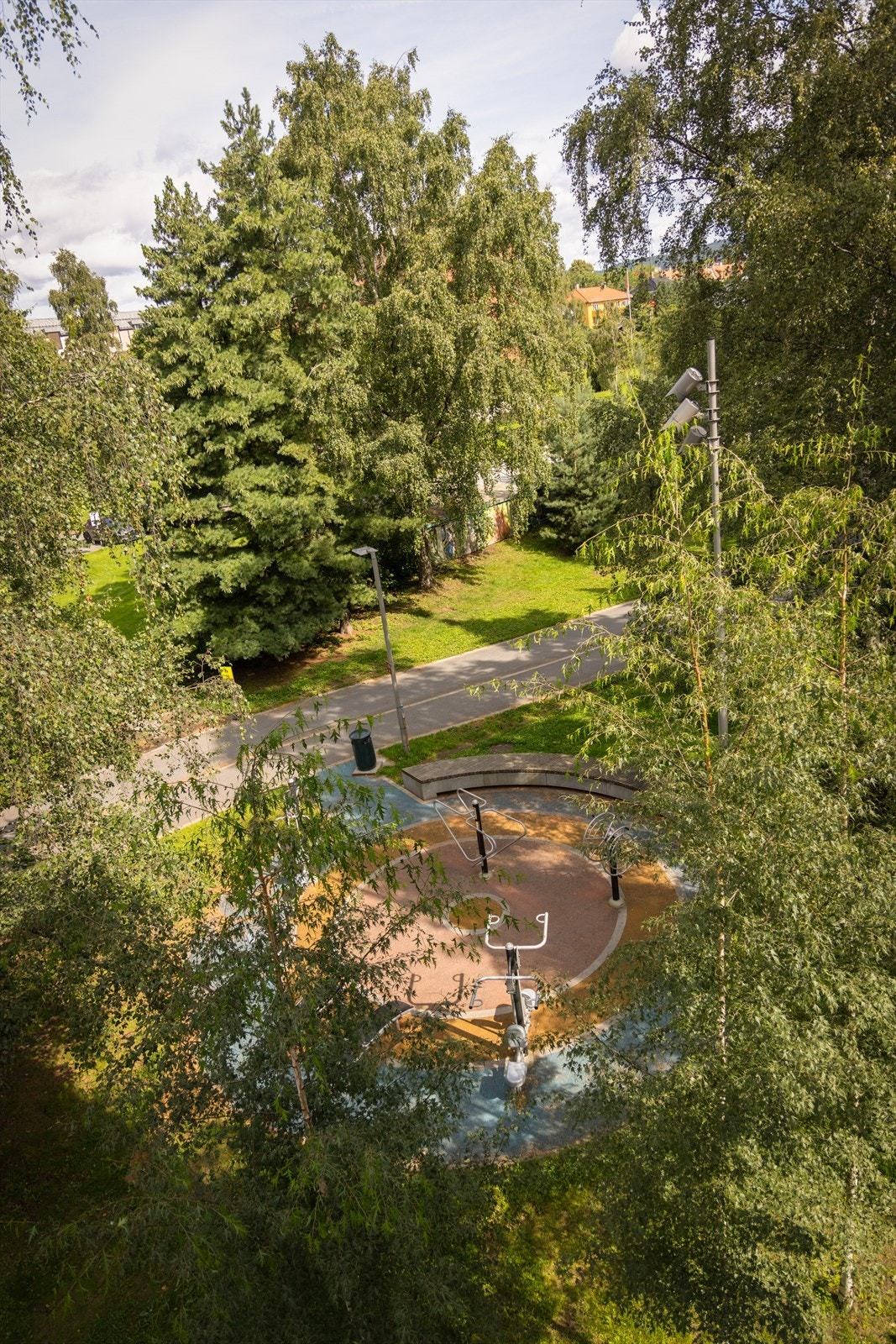 Utsikt fra balkongen Galleribilde