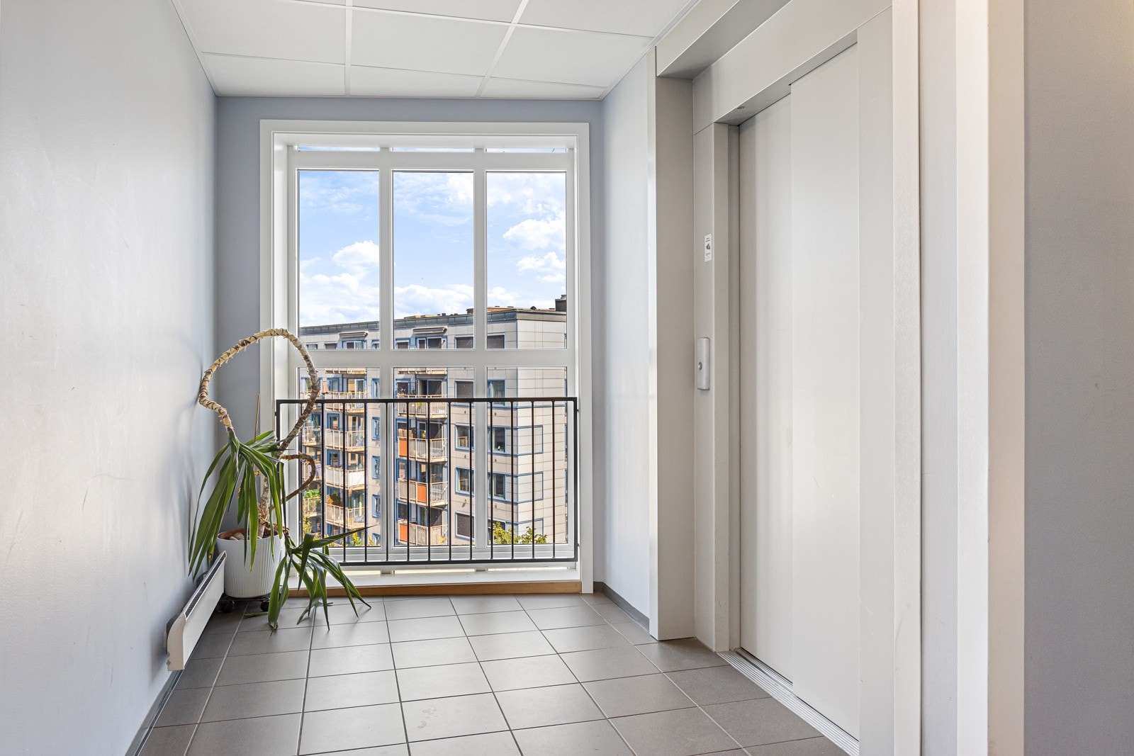 Hyggelig og velholdte fellesarealer. Heis i bygget. Galleribilde