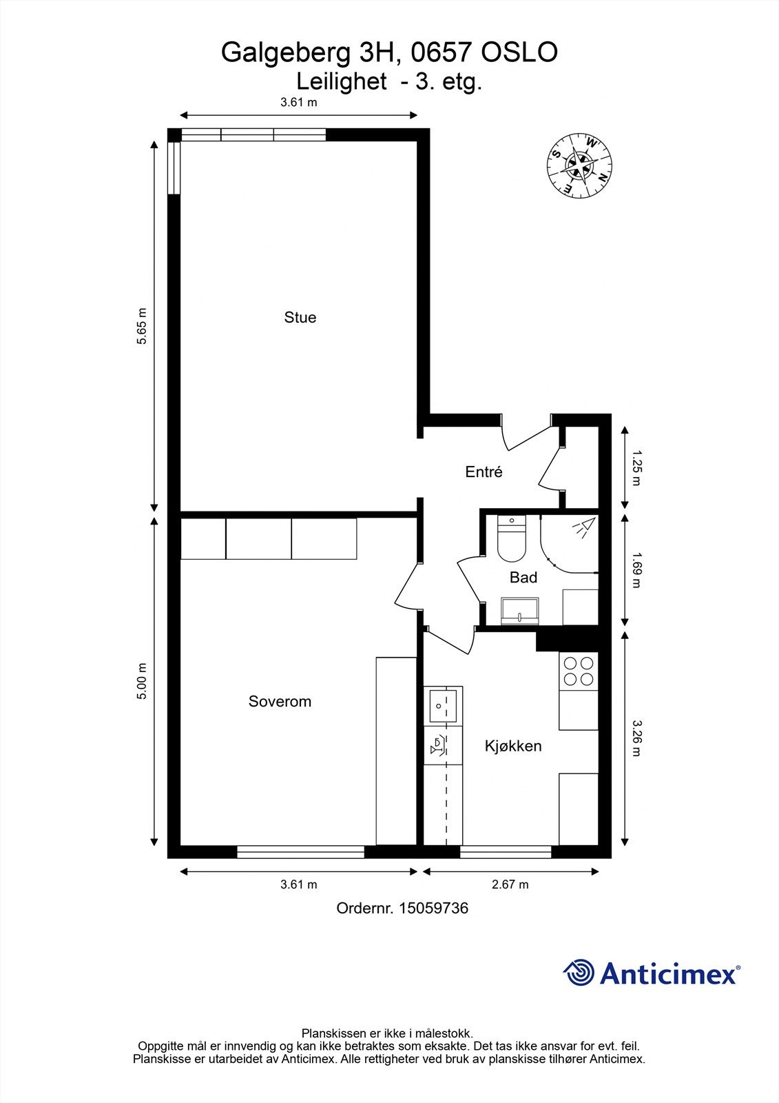 Plantegning Galleribilde