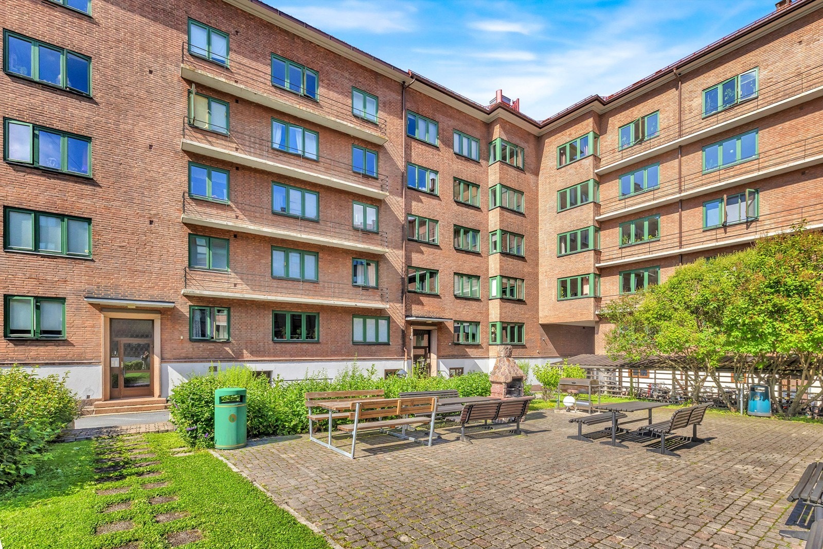 Hyggelig uteområde til glede for beboerne Galleribilde