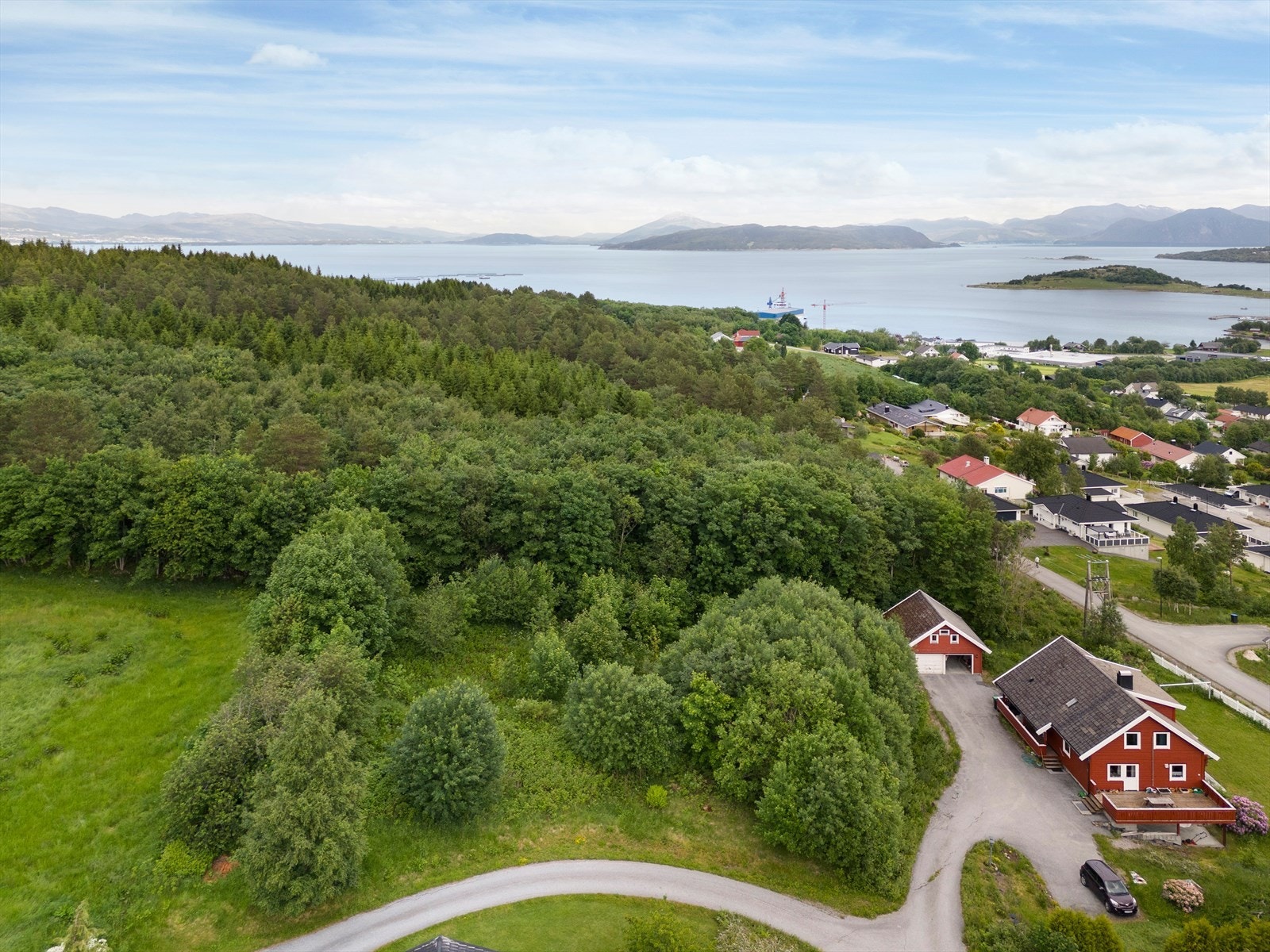 Tomt sett fra vest Galleribilde