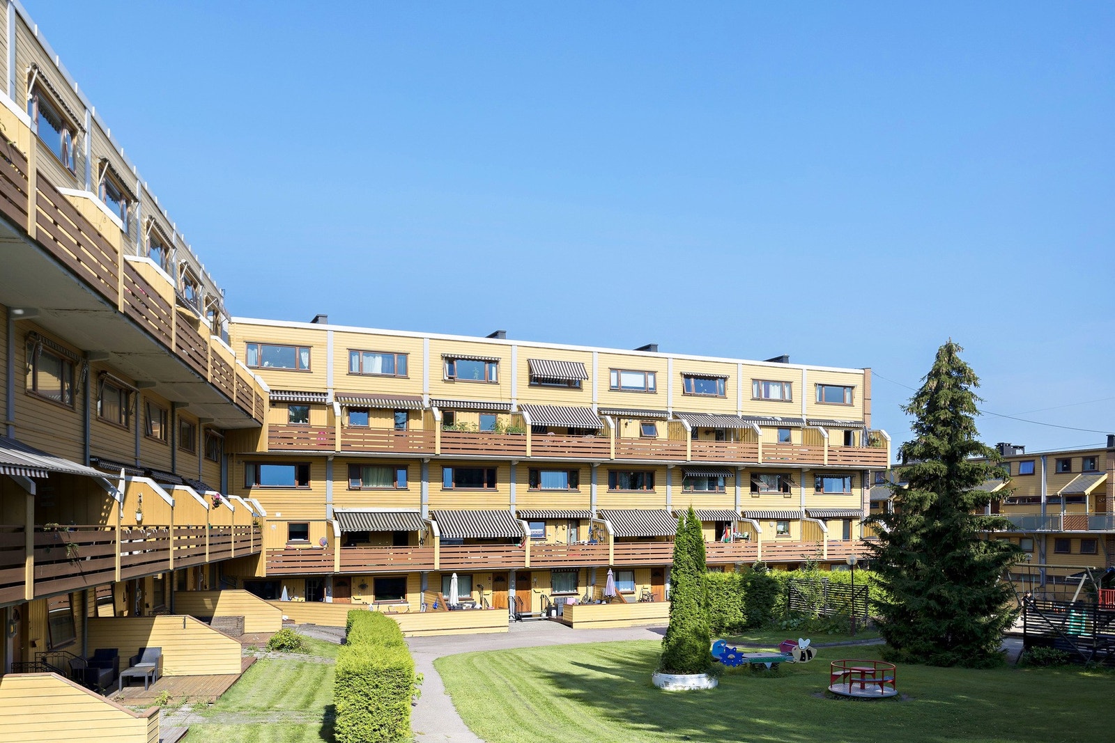 Borettslaget har fine fellesområder. Galleribilde