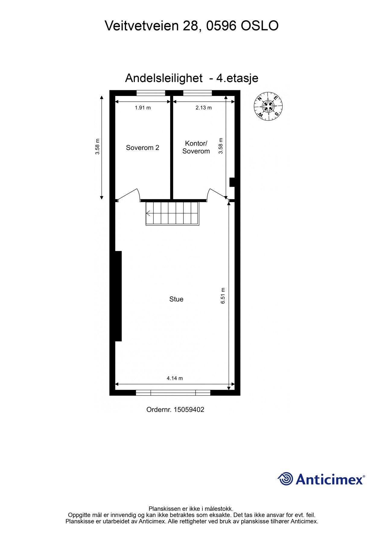 Plantegning 4. etg. Galleribilde