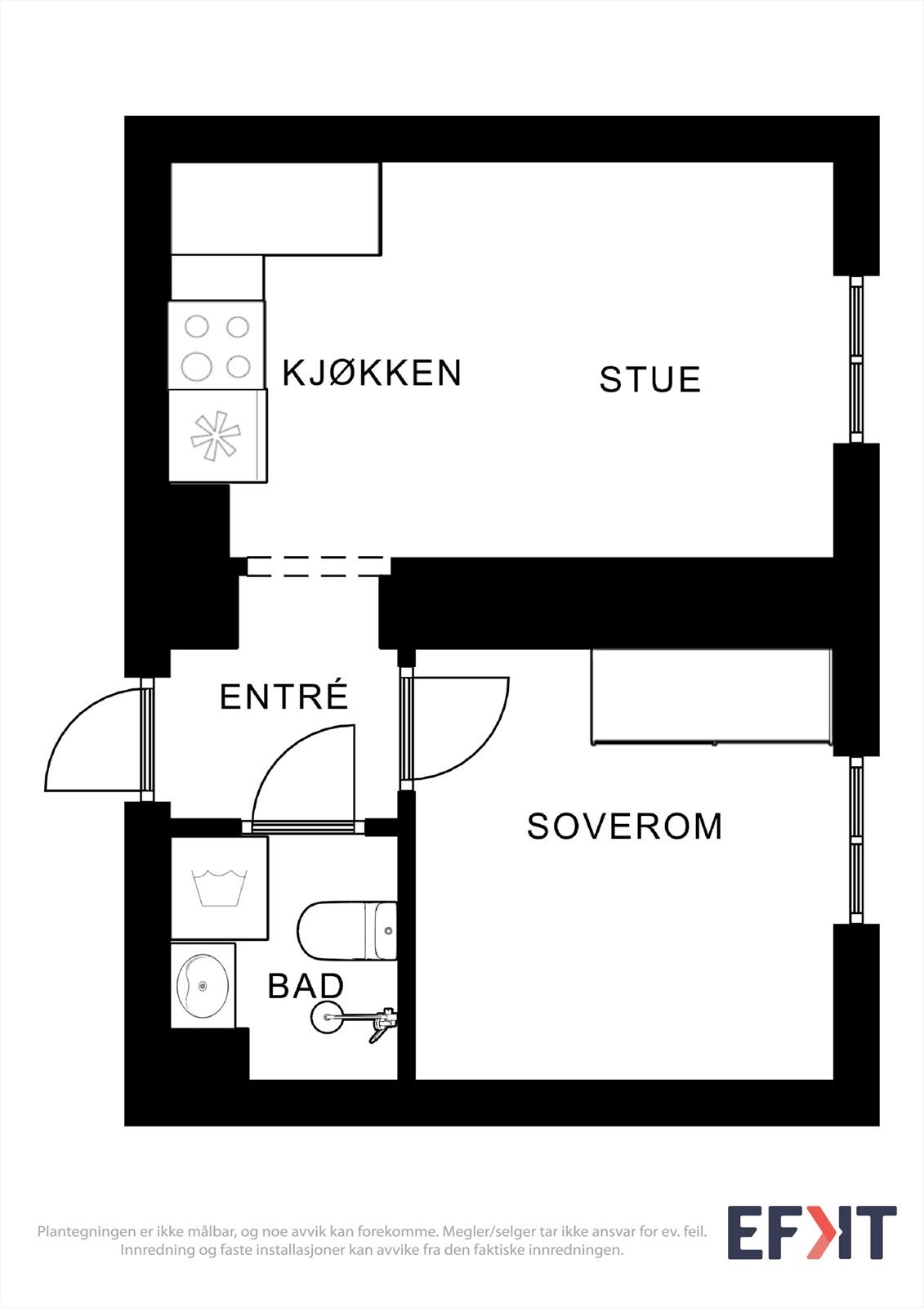 Arealeffektiv løsning - Perfekt førstegangskjøp! Galleribilde