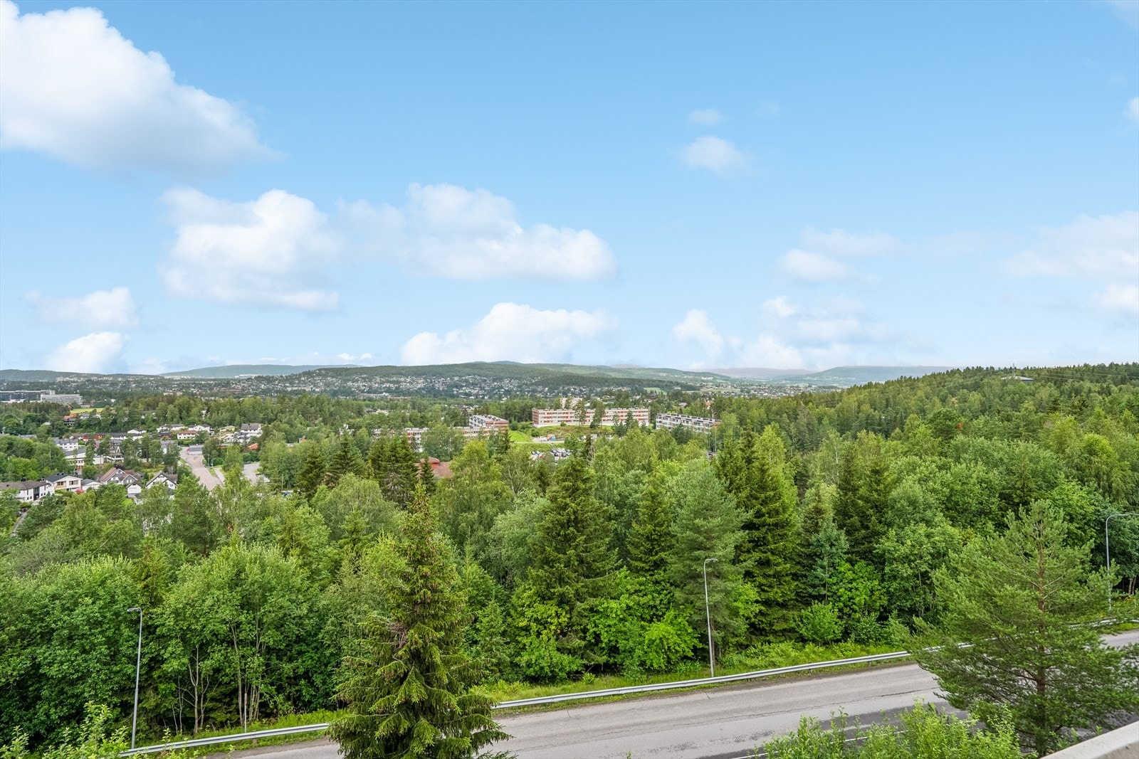 Nydelig utsikt fra balkongen. Galleribilde