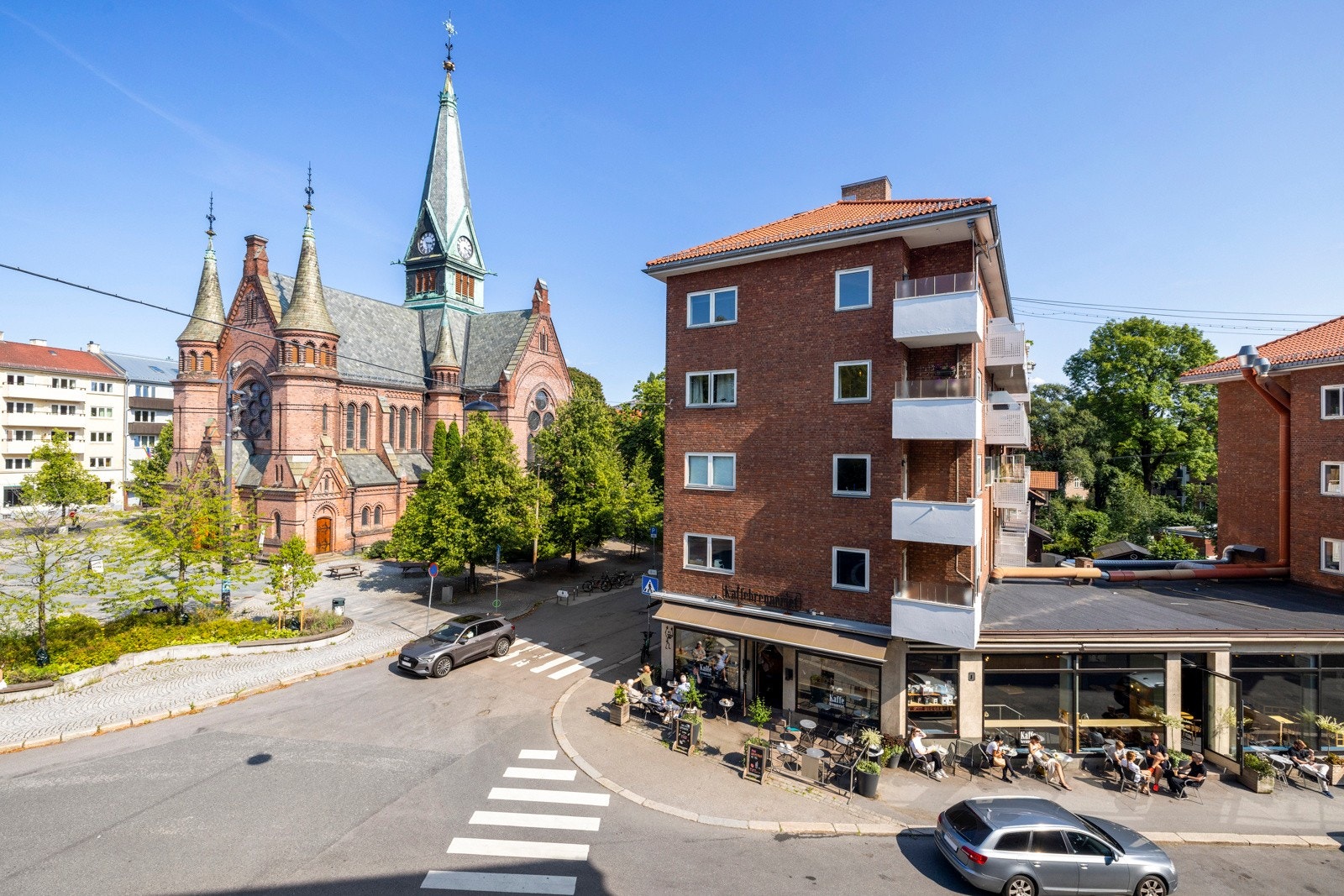 Utsikt fra stue vinduet Galleribilde