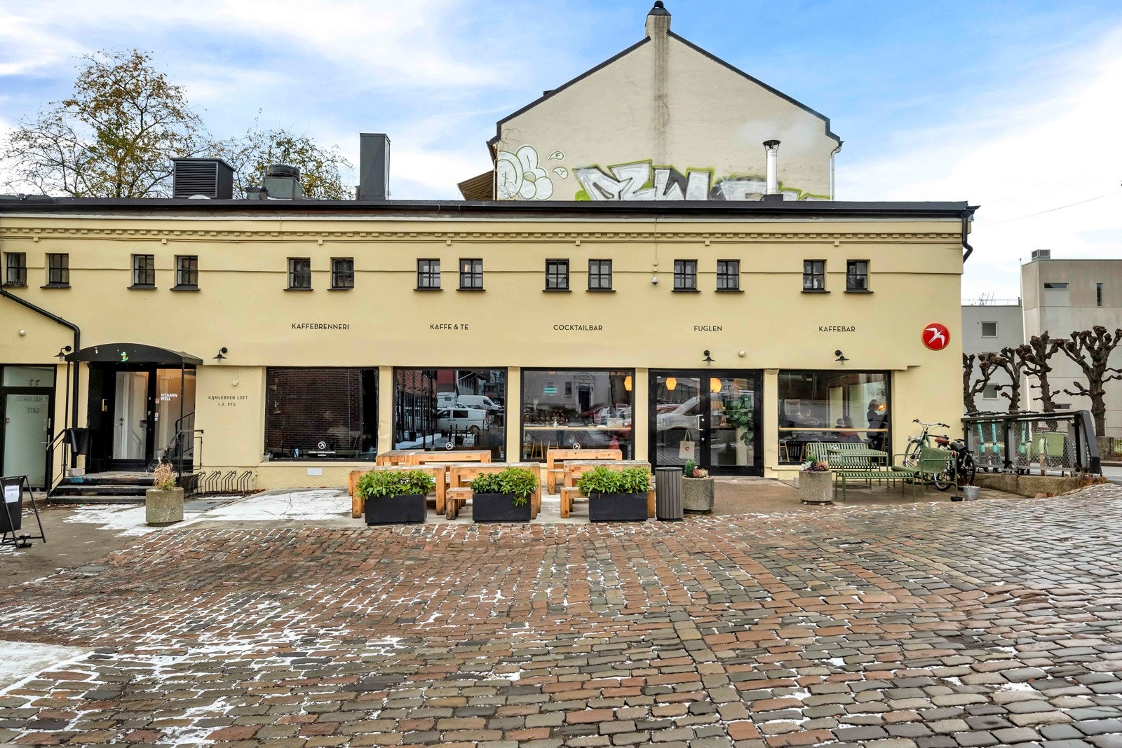 Nærområdet - Fuglen kafé er en sikker vinner blant lokalbefolkningen. Vegg i vegg ligger ZZ pizza som har blitt kåret til Oslos beste pizza av Aftenposten. Galleribilde