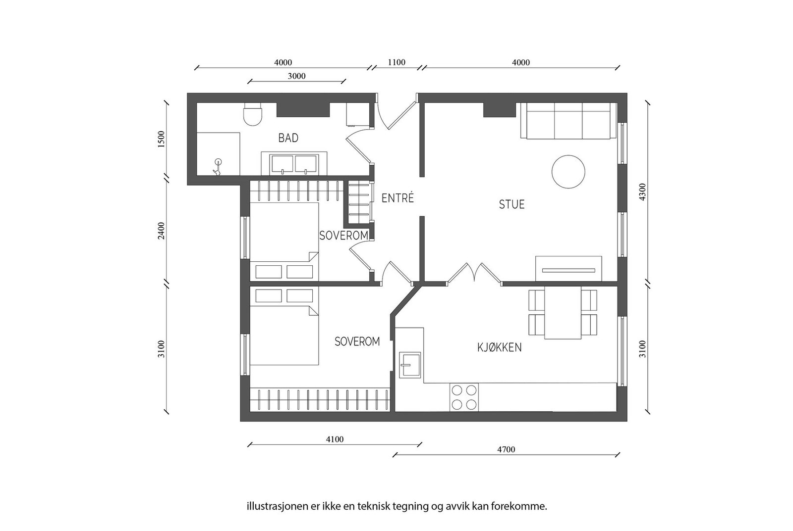 Plantegning. Galleribilde