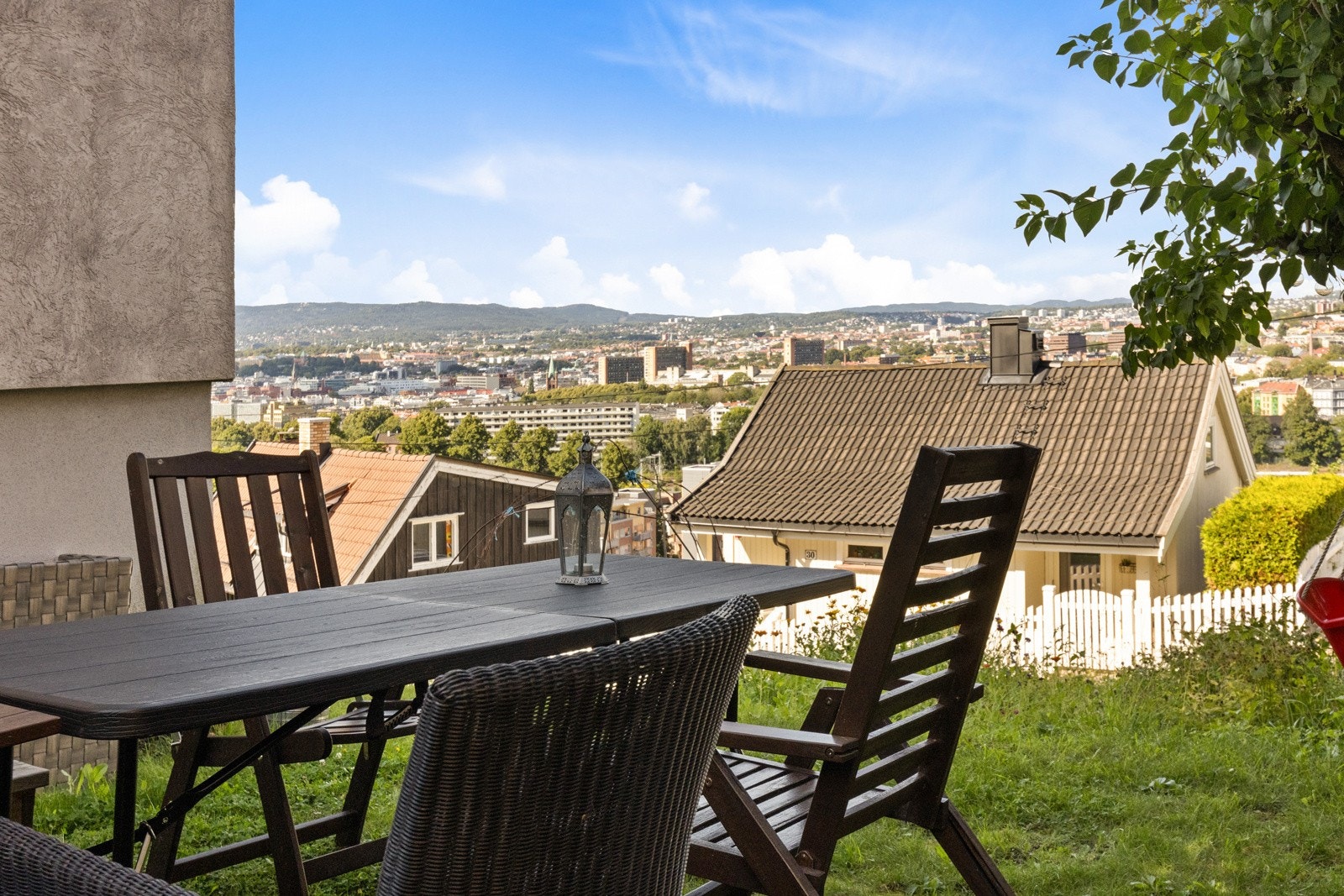 Felles uteplass med fantastisk utsikt over Oslo Galleribilde