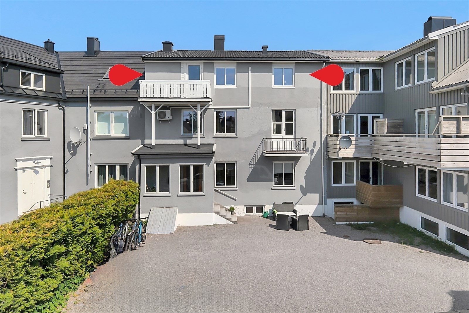 Treningssenter, UiA, matbutikker, Aquarama, Markensgate, Kilden, Nupenanlegget, busstopp m.m. er blant fasiliteter som ligger en liten tur unna Galleribilde