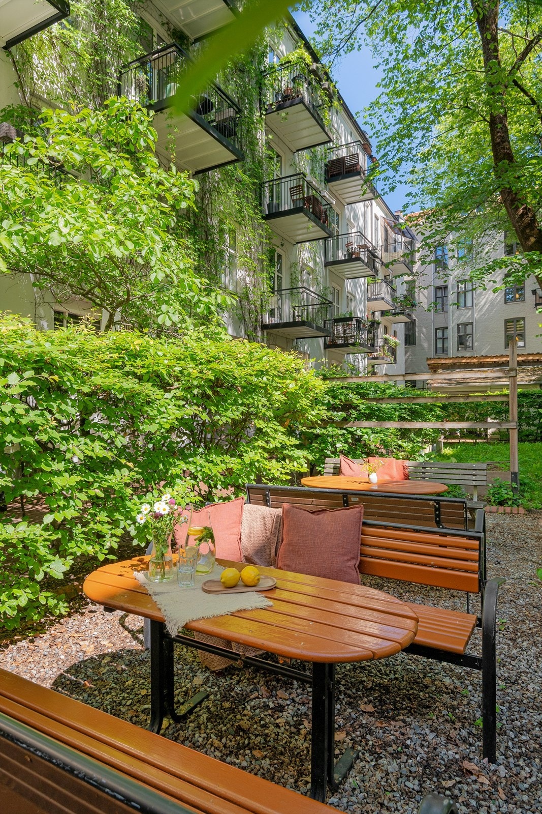 Hyggelig og skjermet bakgård. Galleribilde