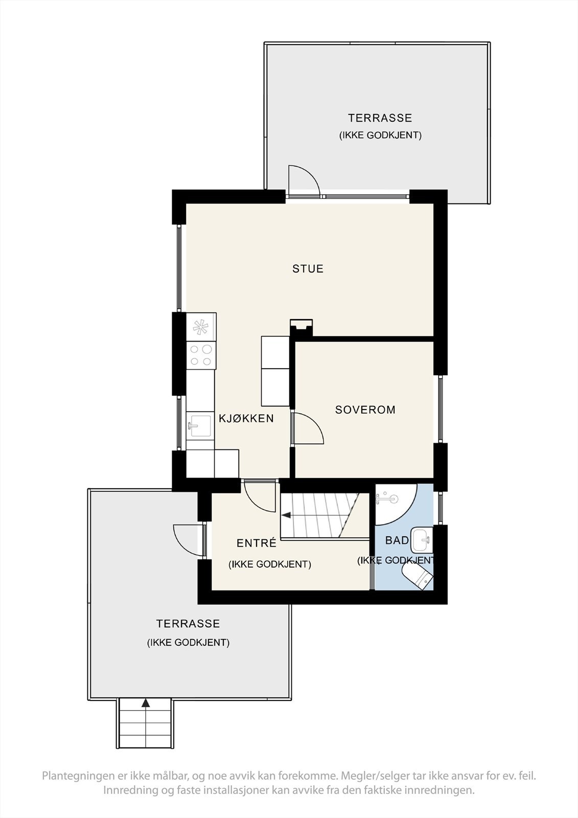 Plantegning 1. etasje. Galleribilde