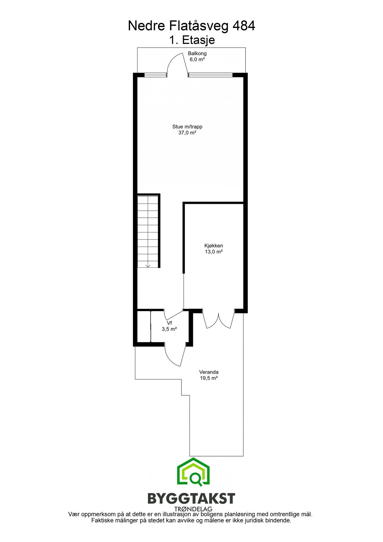 Planskisse 1. etasje. Galleribilde