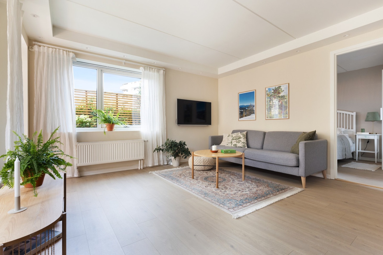 Her er det god plass til sofa med tilhørende møblement. Galleribilde