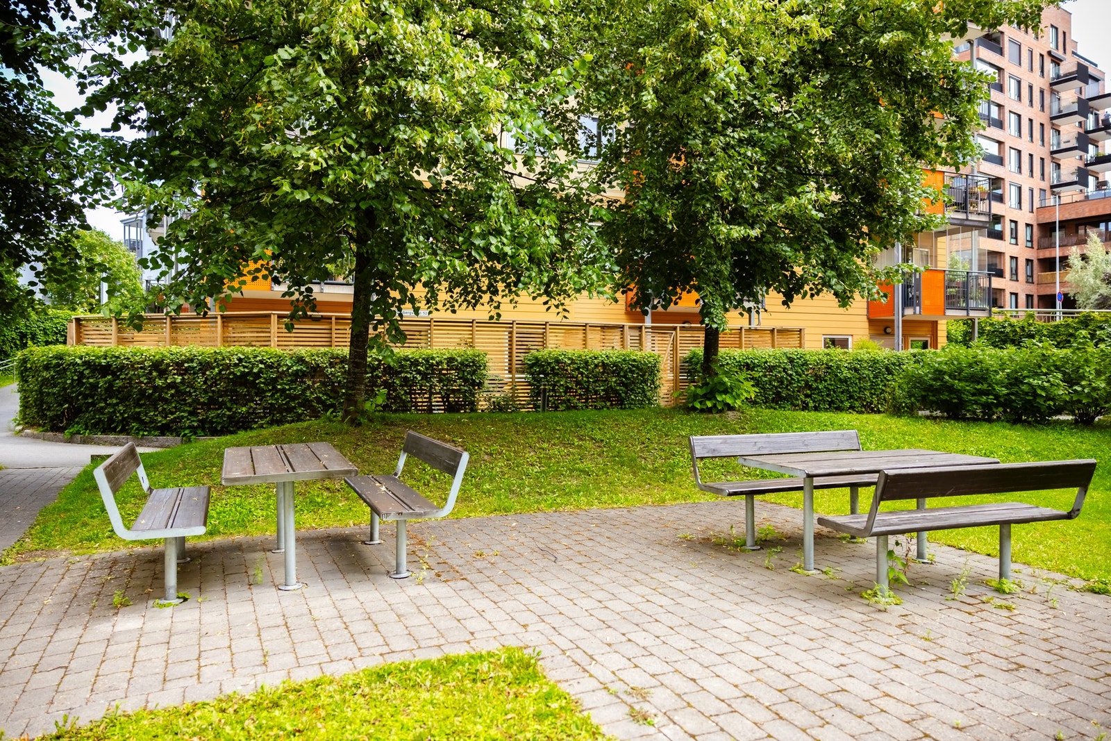 Hyggelige fellesområder rundt blokka. Galleribilde