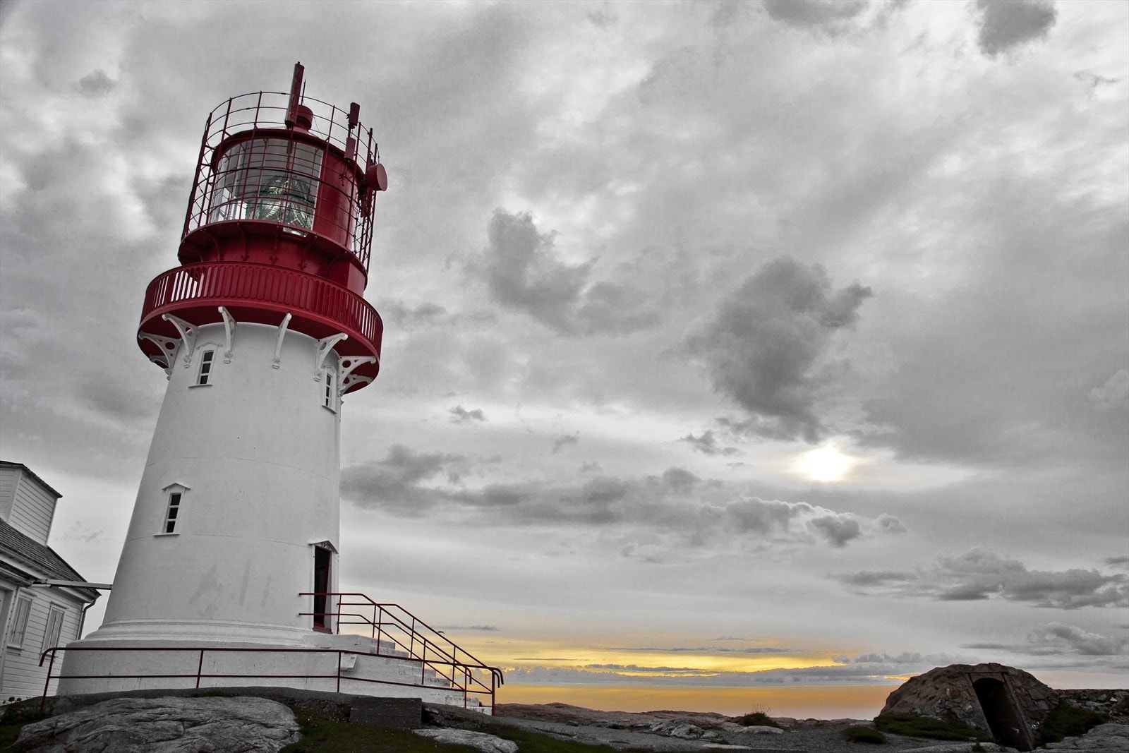 Området rundt kan by på flotte turstier, strender og Norges sørligste punkt, Lindesnes Fyr Galleribilde