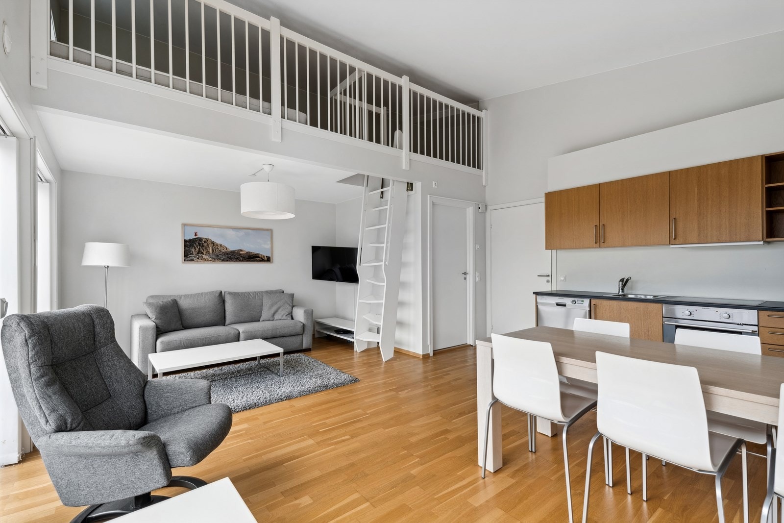 Meget arealeffektiv leilighet Galleribilde