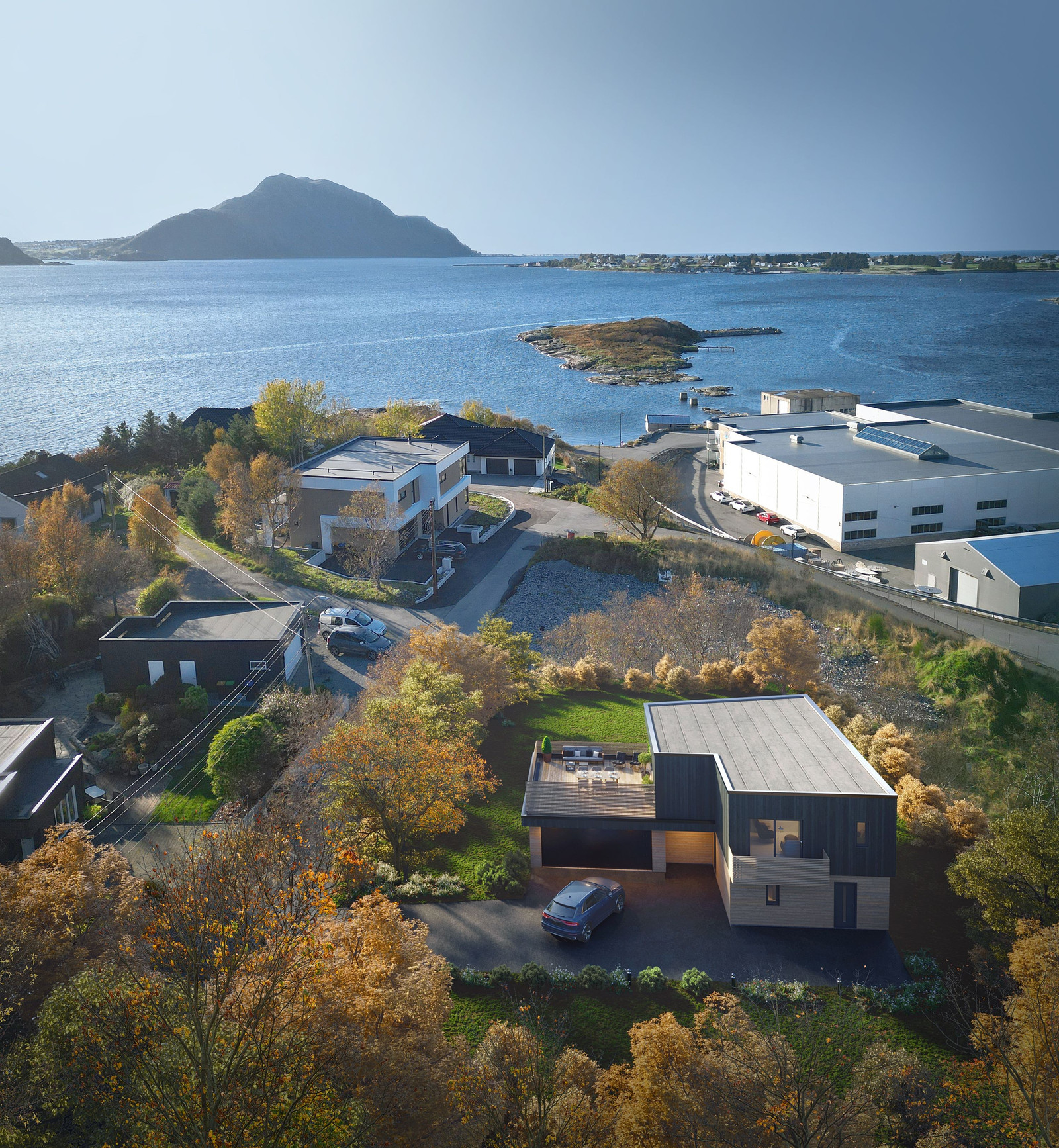 Forslag til bolig på tomten. Denne boligen er arkitekttegnet. Velg mellom et bredt spekter av våre flotte kataloghus eller kom innom oss for å skreddersy drømmeboligen din.