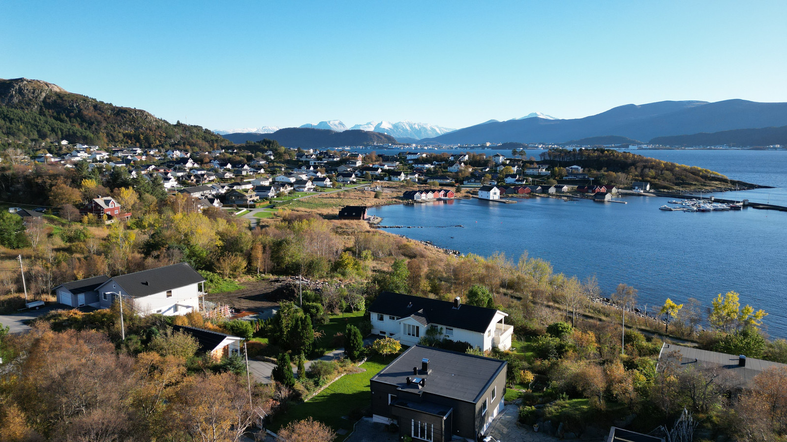 Dronebilde fra tomten