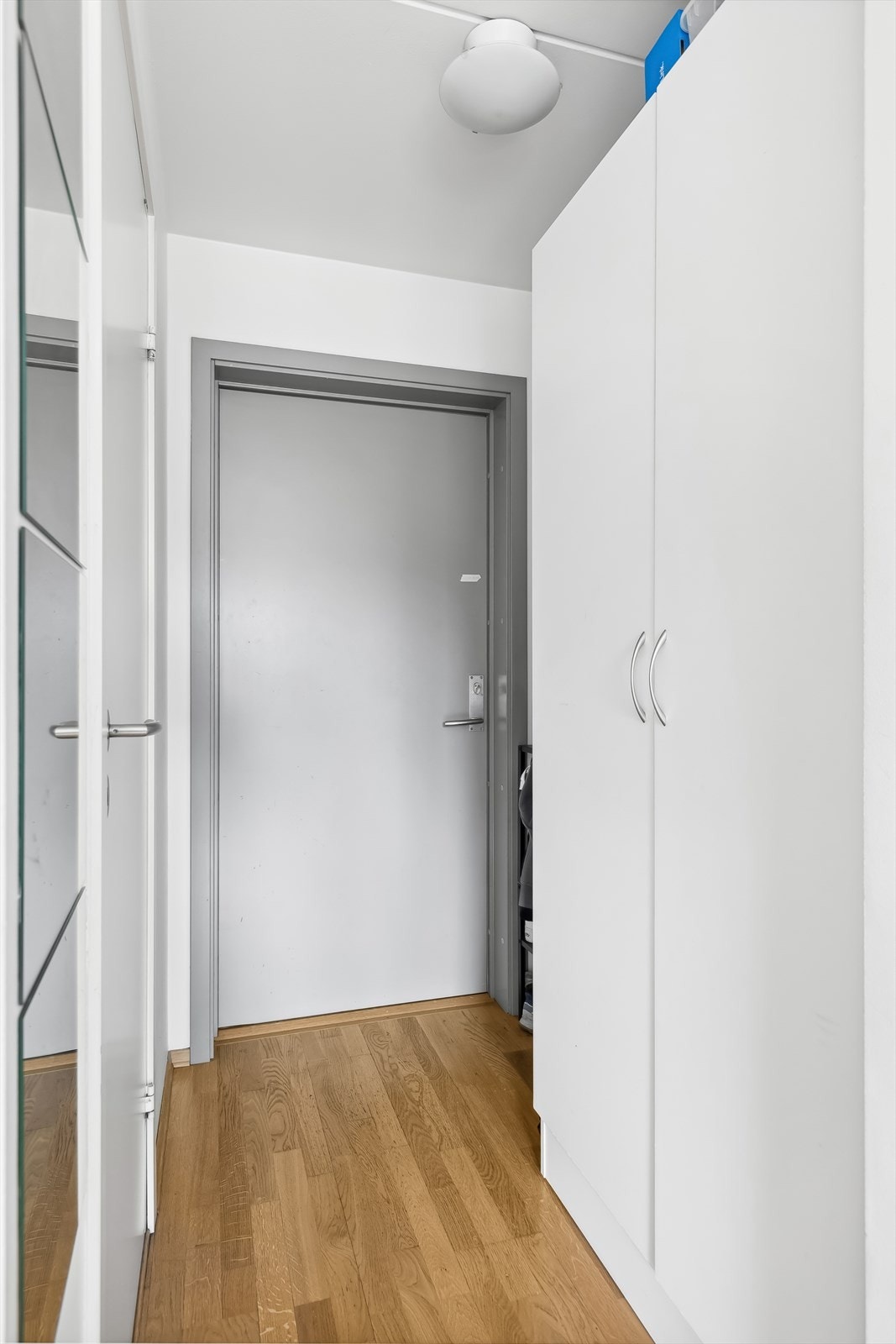 Utleiedel:
Praktisk entré med god plass til å henge fra seg yttertøy og sette fra seg sko. Galleribilde