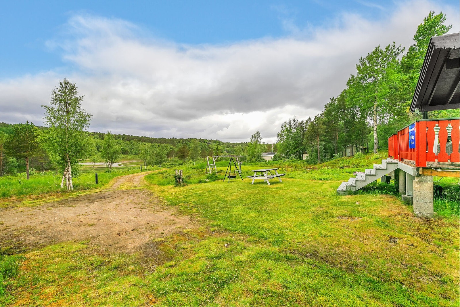 Pent uteområde Galleribilde