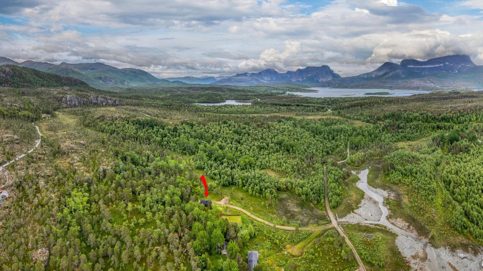 Idyllisk beliggenhet Galleribilde