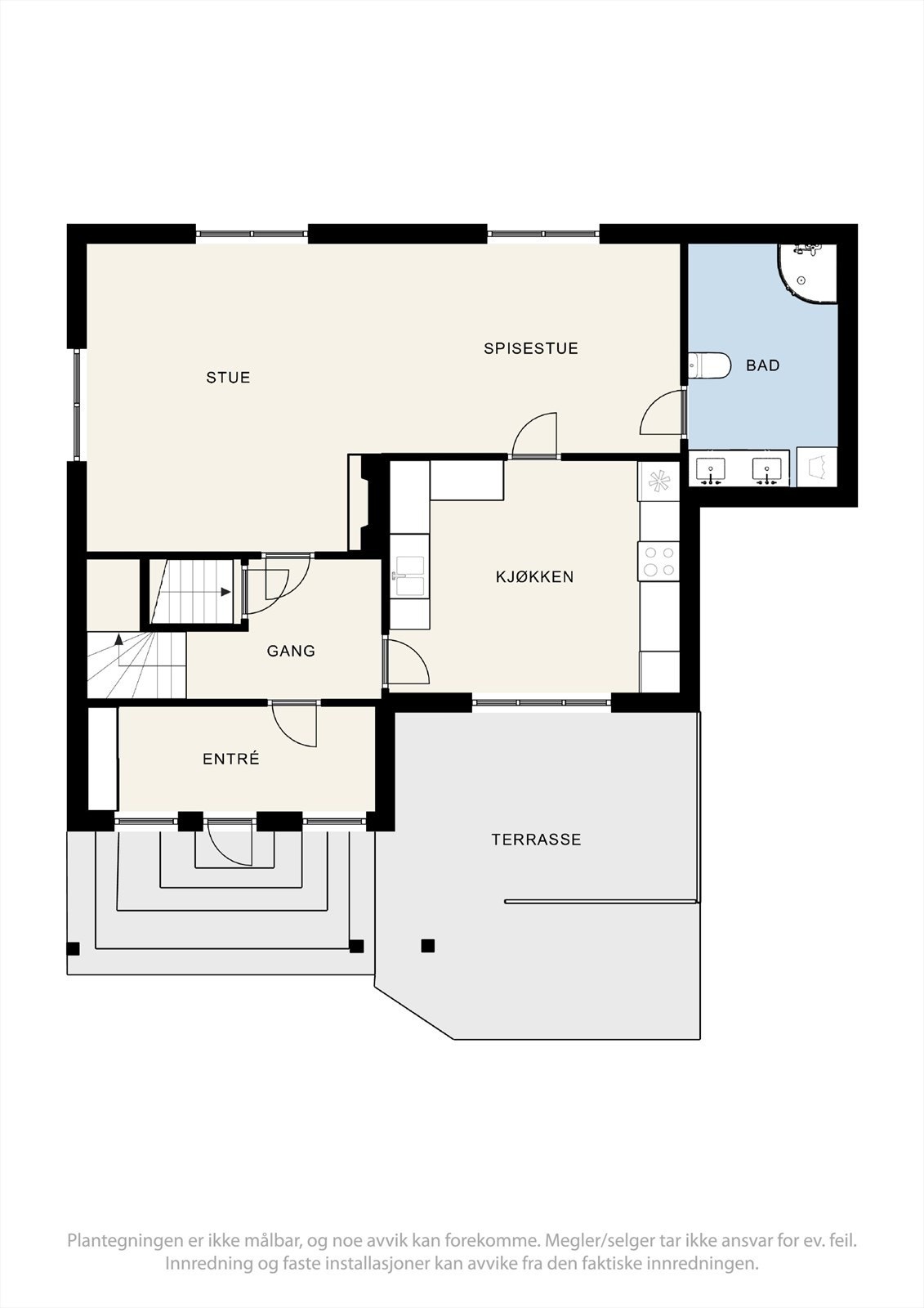 Plantegning 1. etasje. Galleribilde