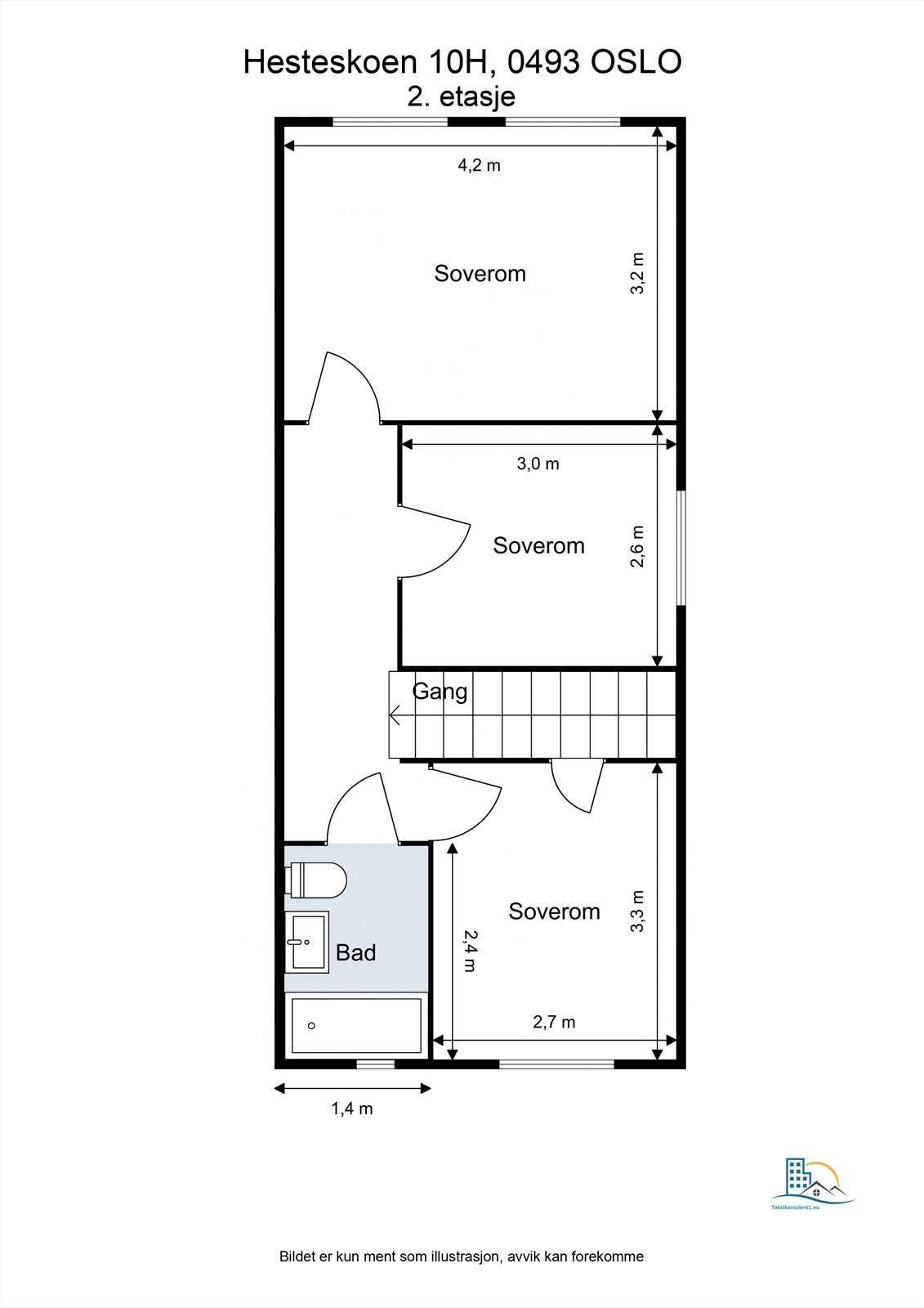 - Plantegning 2. etasje - Galleribilde
