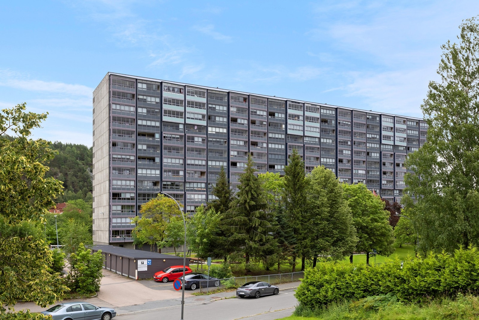 Fasade - et populært og veldrevet borettslag. Galleribilde