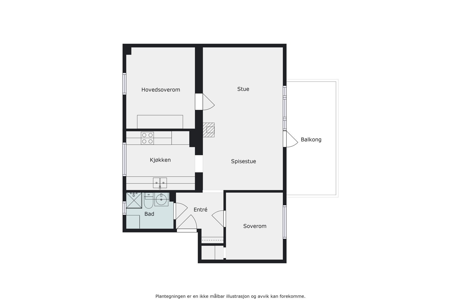 Plantegning Galleribilde