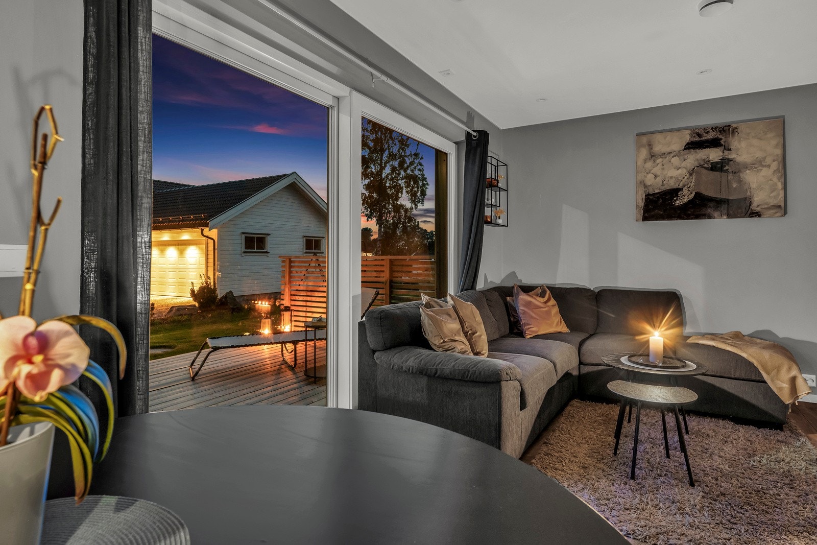 Stemningsfullt på kveldstid Galleribilde