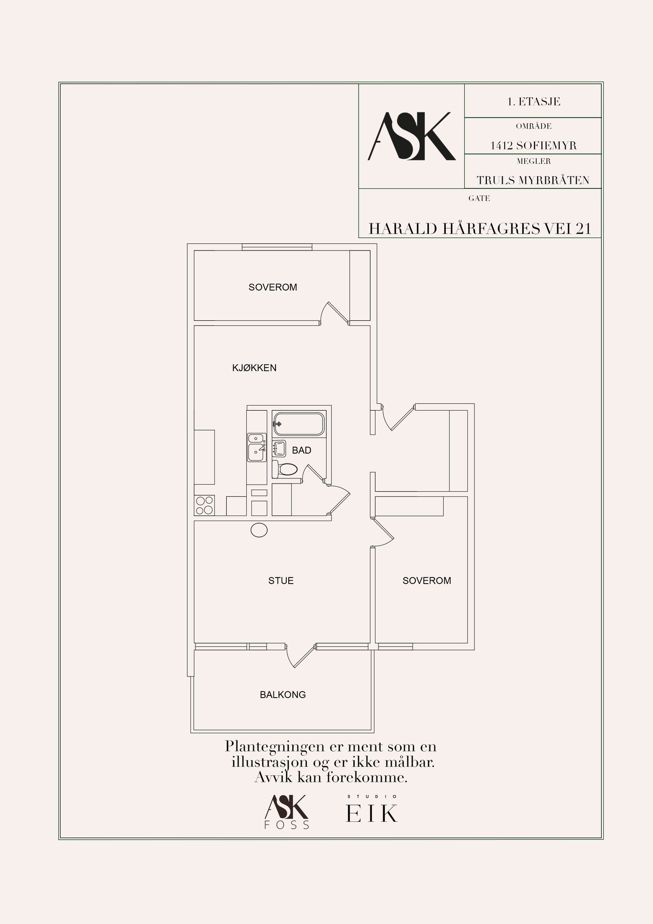 Plantegning Galleribilde