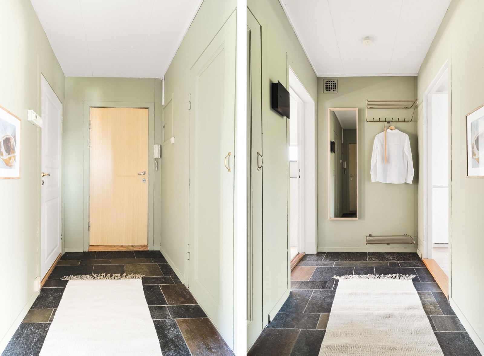 Velkommen inn! Den romslige entreen gir god plass til oppbevaring av yttertøy og sko. Galleribilde