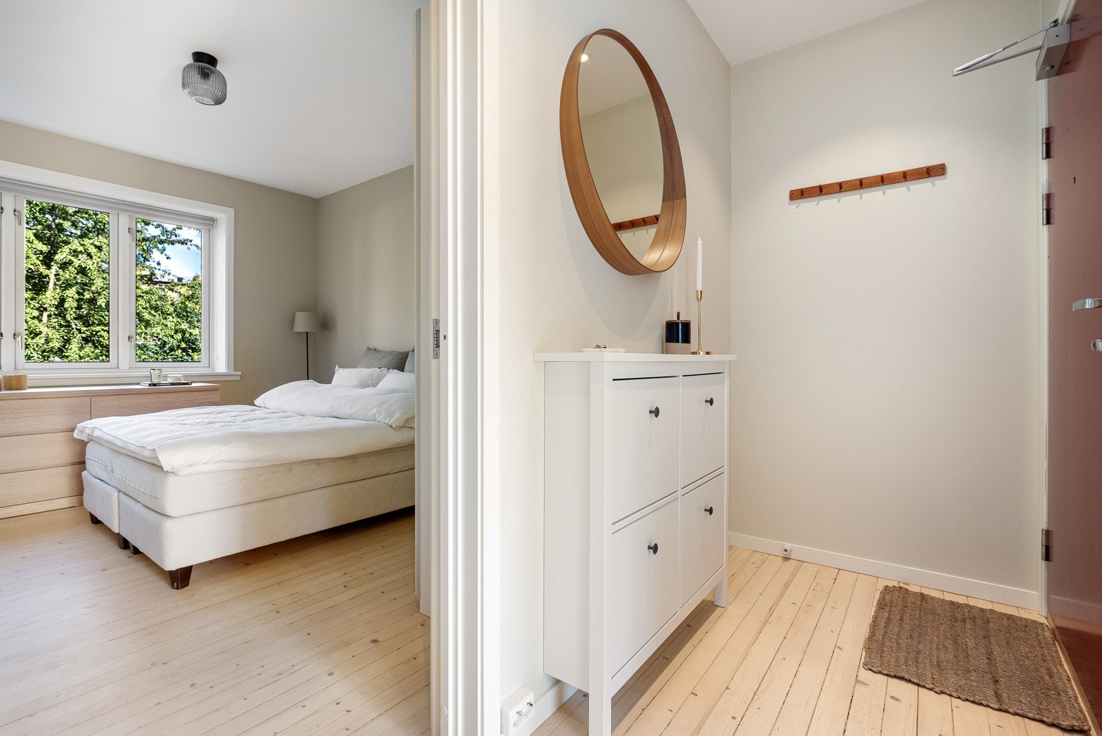 Originale tregulv som ble slipt i 2022. Galleribilde