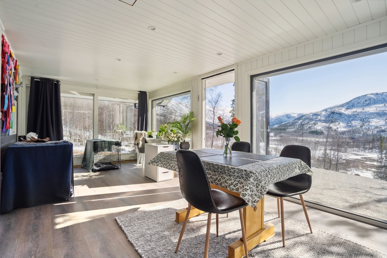 Store vinduer med mye lys inn Galleribilde