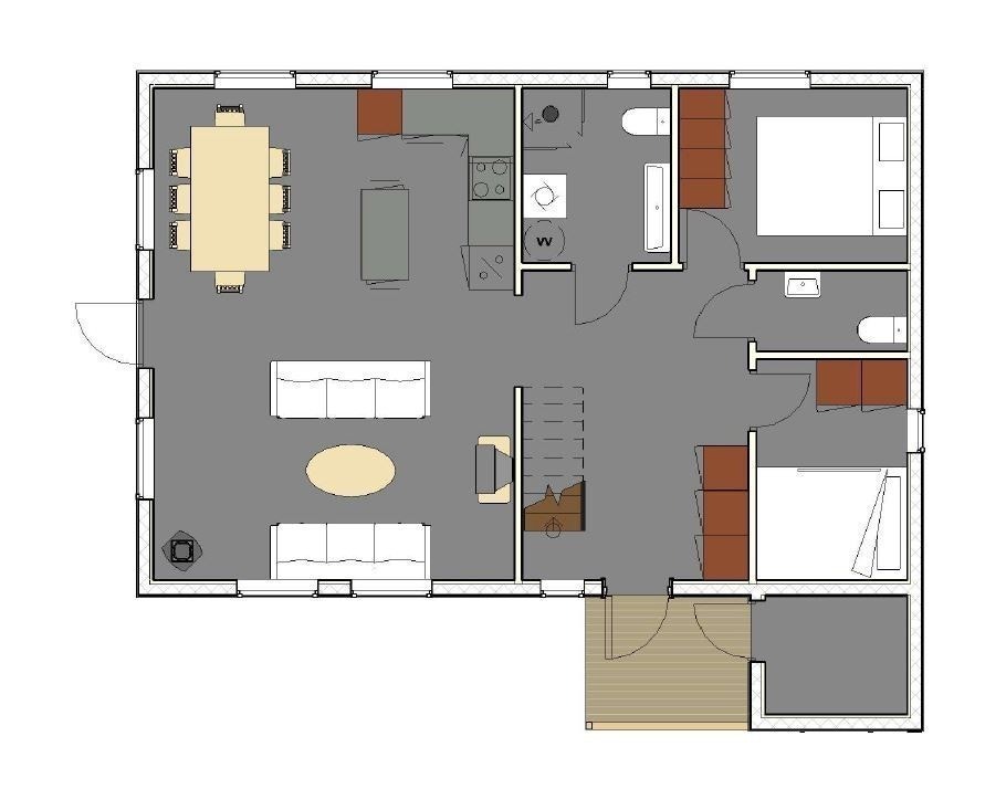 Plantegning 1 etg Galleribilde