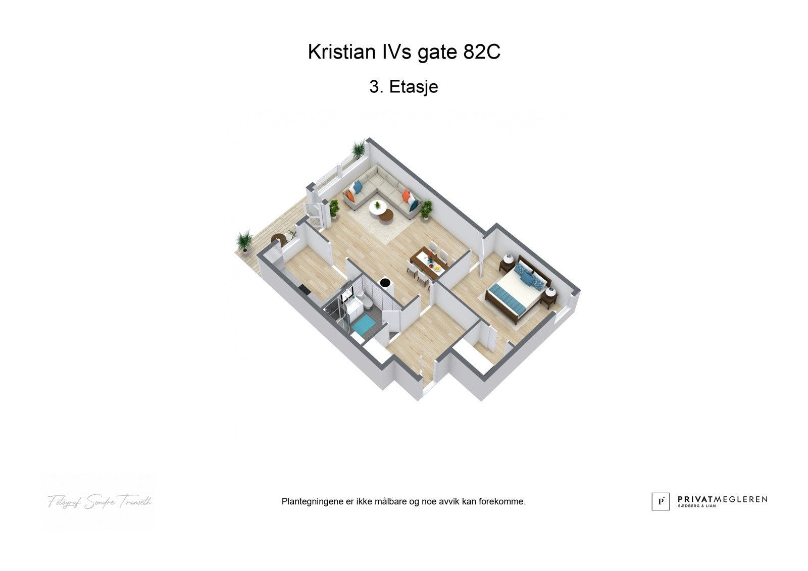- 3D plantegning (ikke målbart) | Kontakt gjerne megler ved spørsmål - Galleribilde