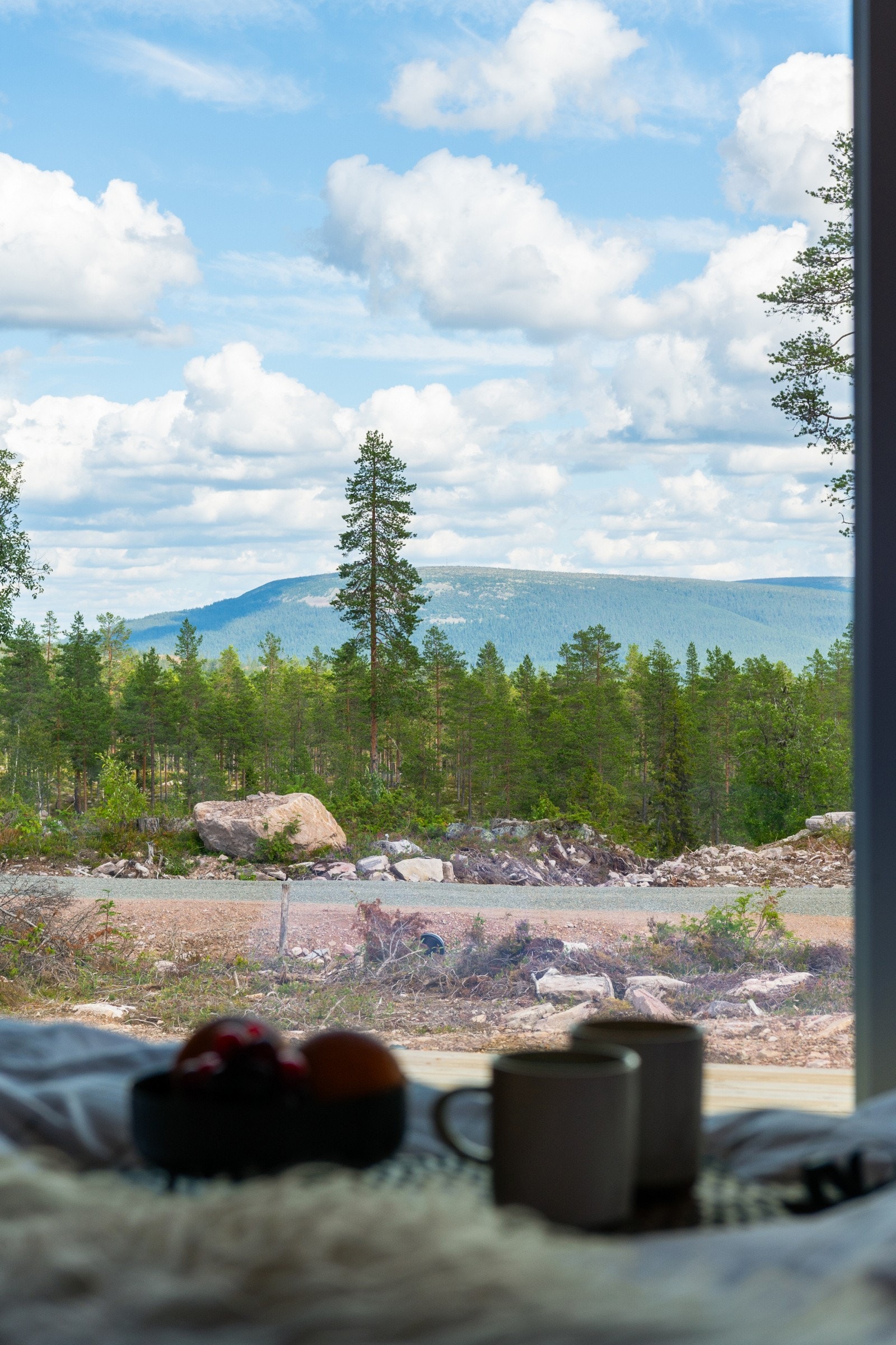 Nydelig natur rett utenfor hyttedøra. Stor selveiertomt på 1 954m2 med friområde bak. Galleribilde