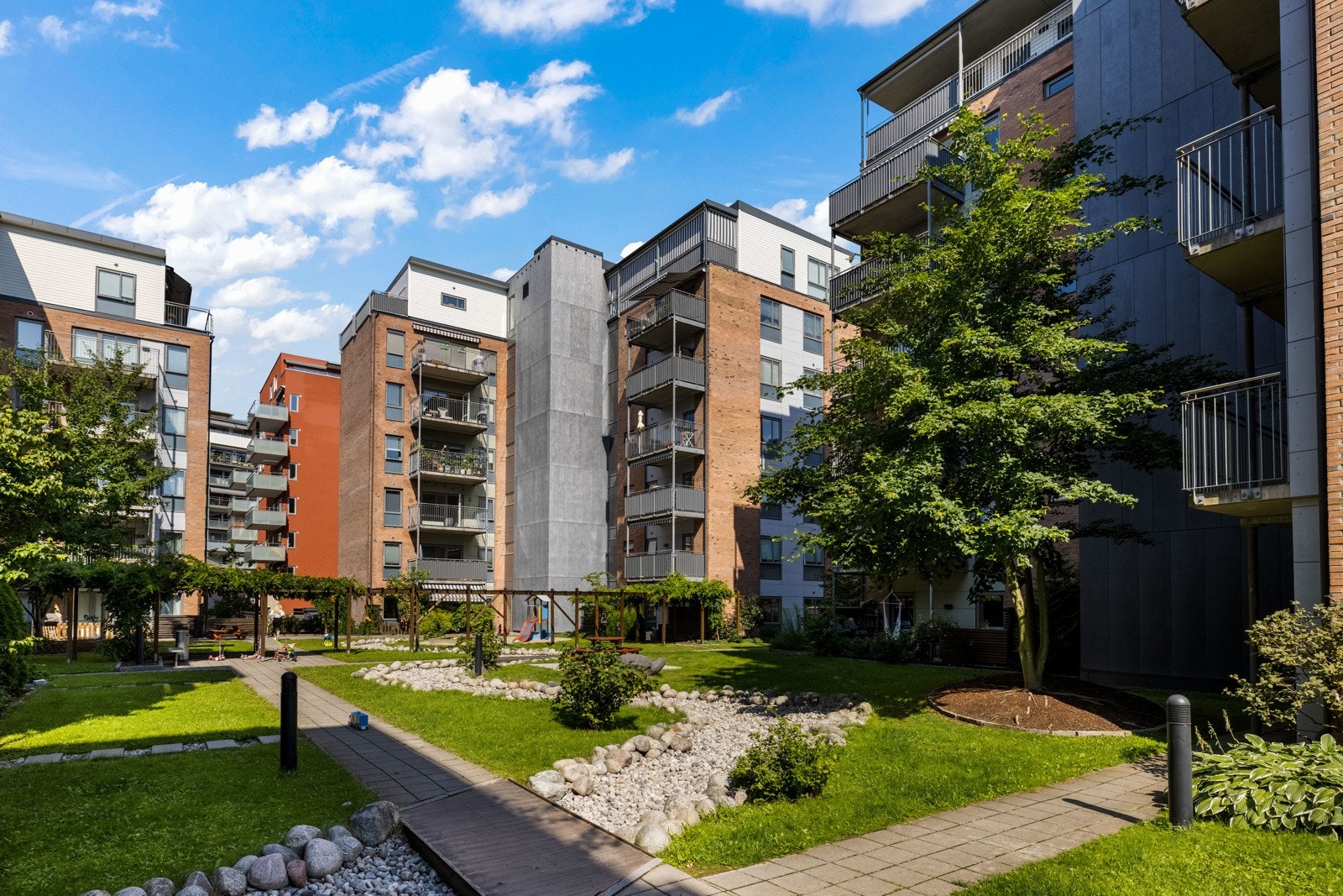 Området oppleves som barnevennlig og trygt. Galleribilde