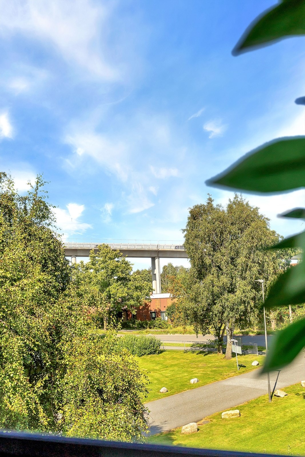 God utsikt over nærområdet og Fredrikstadbrua. Galleribilde