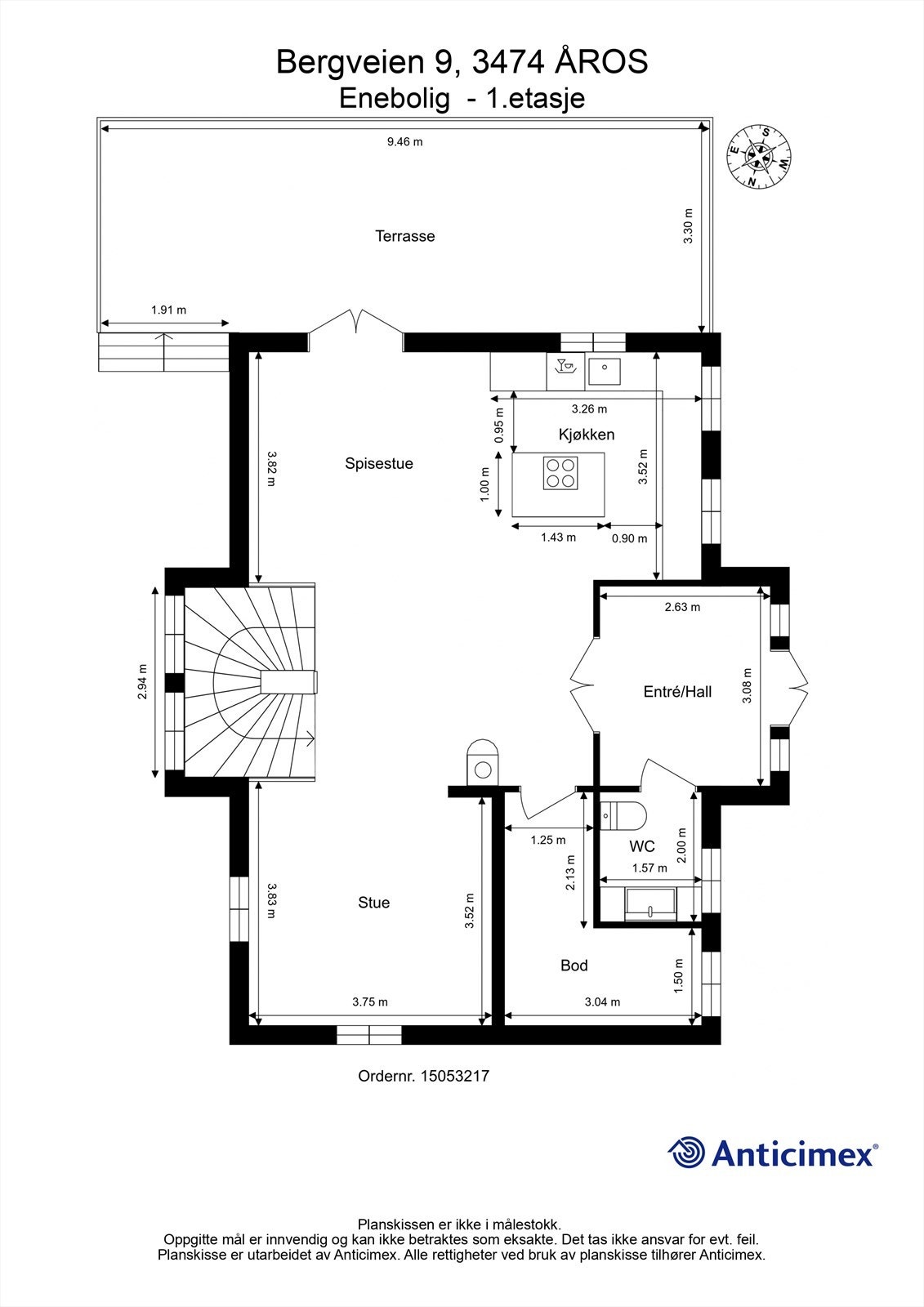 Plantegning 1.etasje Galleribilde