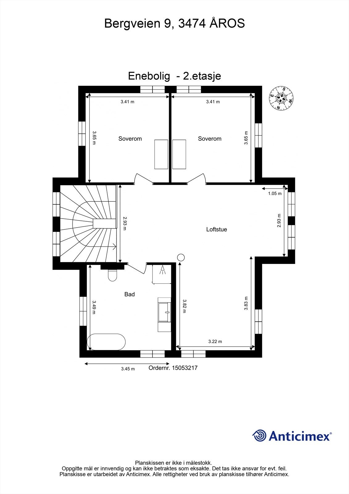 Plantegning 2.etasje Galleribilde