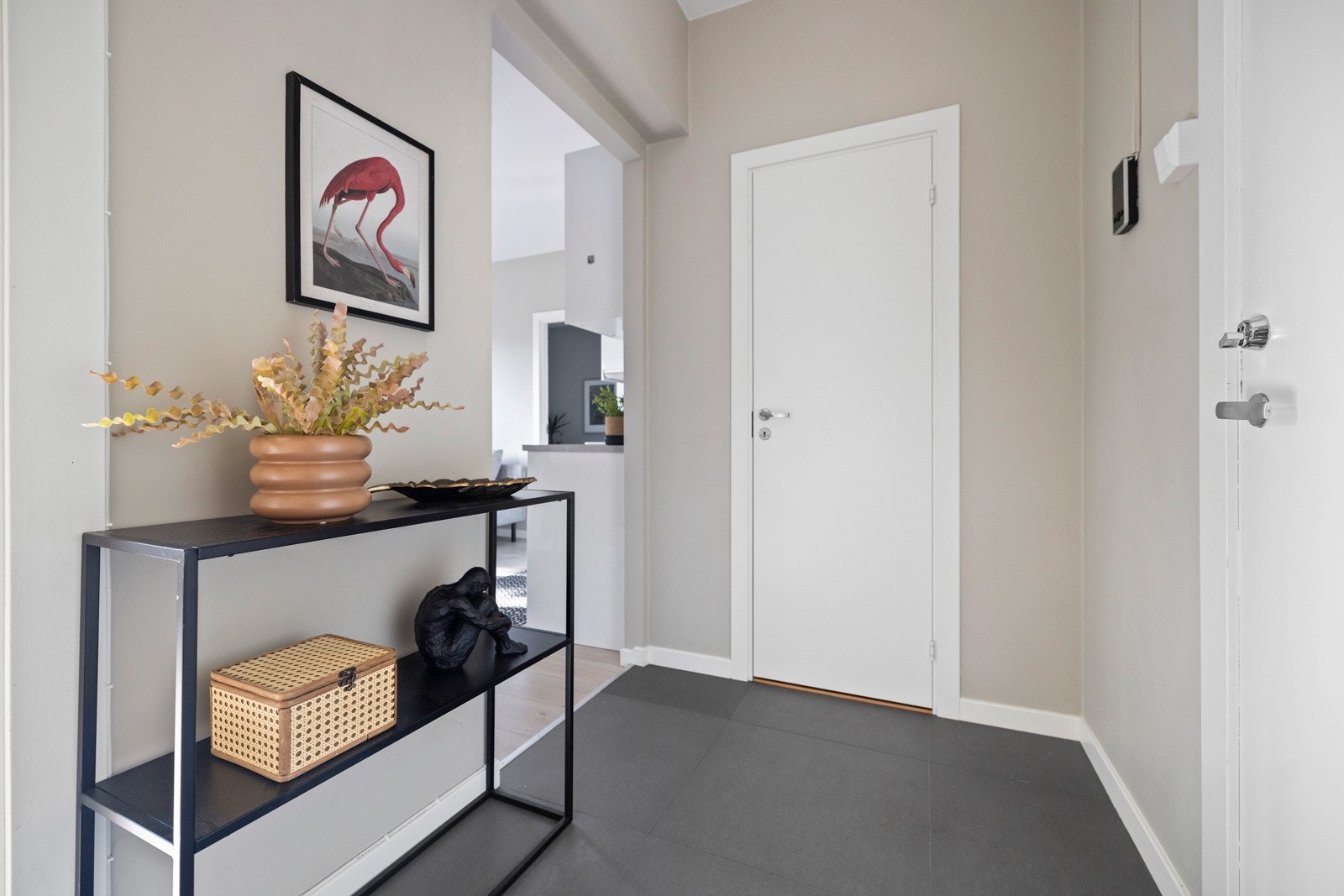 Entré med tilgang til praktisk kott med oppbevaringsmuligheter. Galleribilde