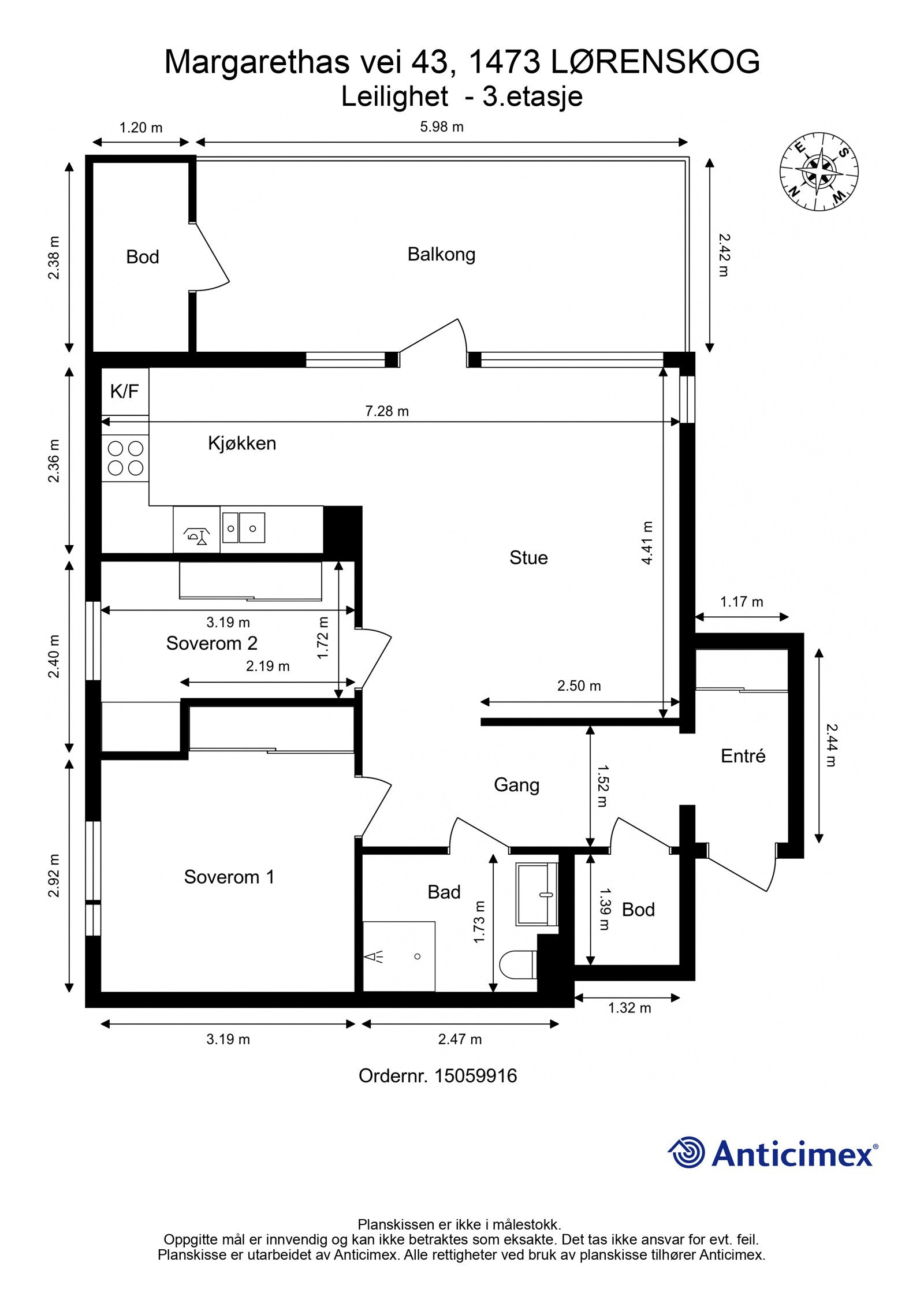 Plantegning Galleribilde