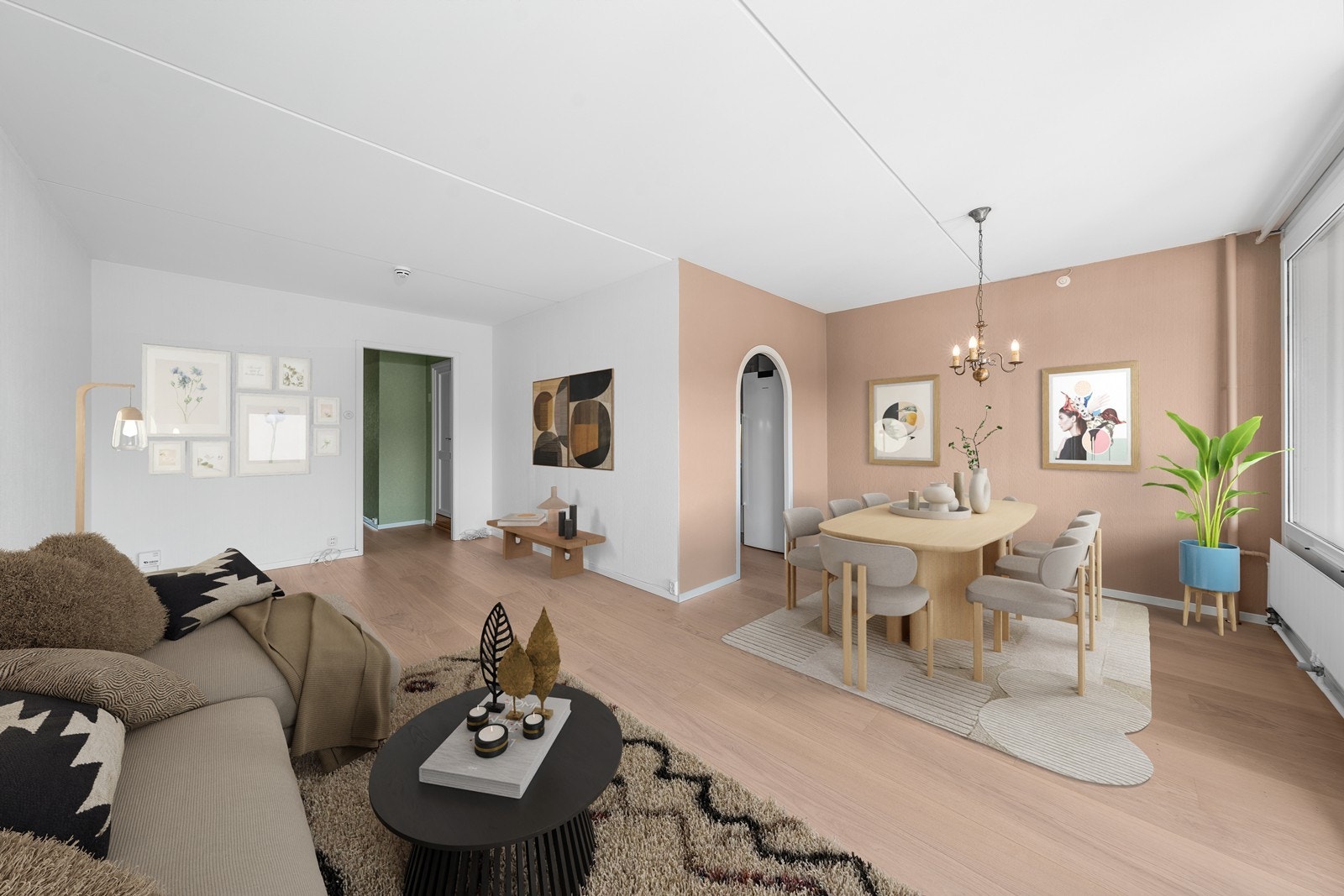 Velkommen til Ammerudhellinga 80! (Digital styling av hvordan leiligheten kan møbleres) Galleribilde