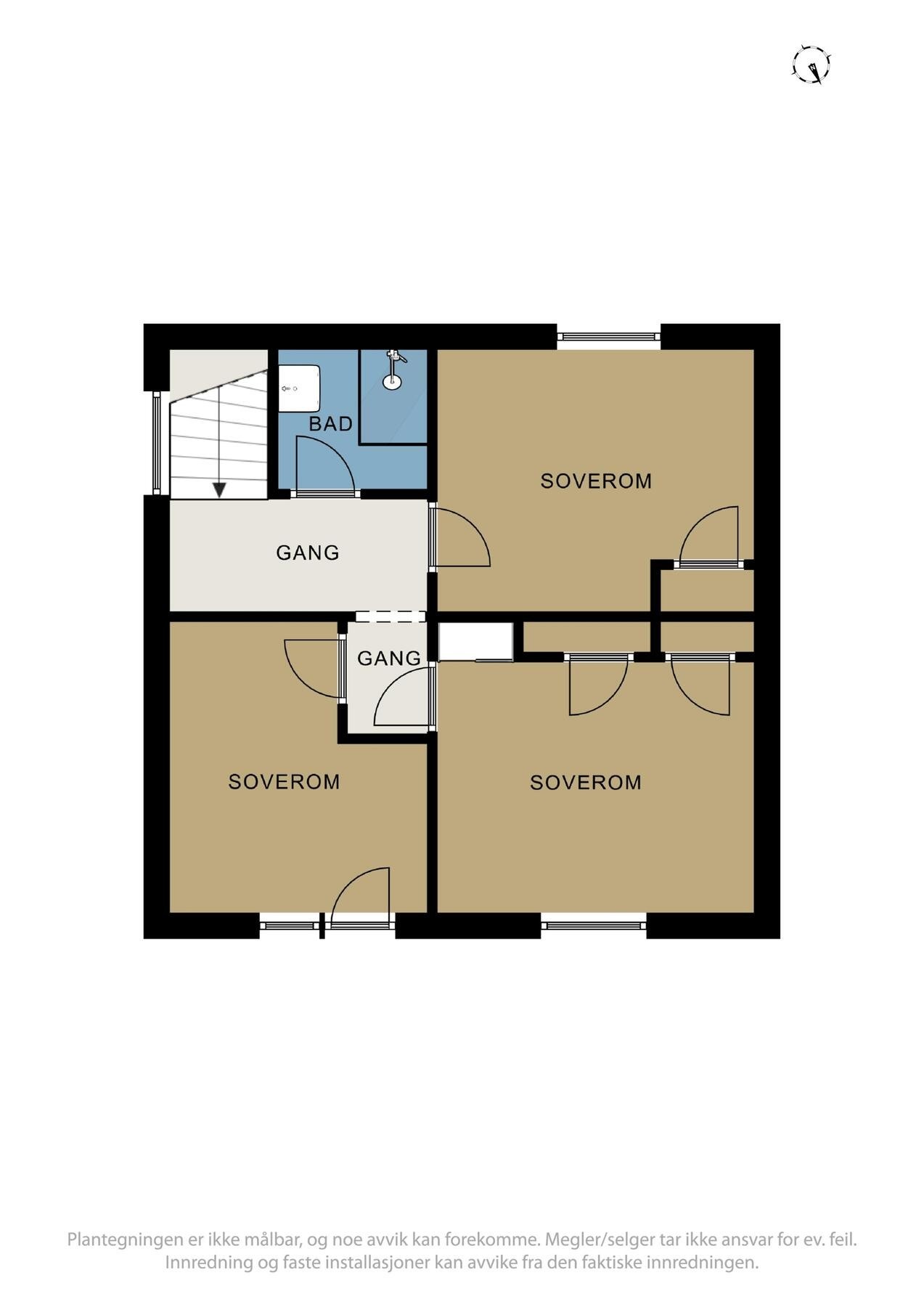 Plantegning 2.etasje Galleribilde