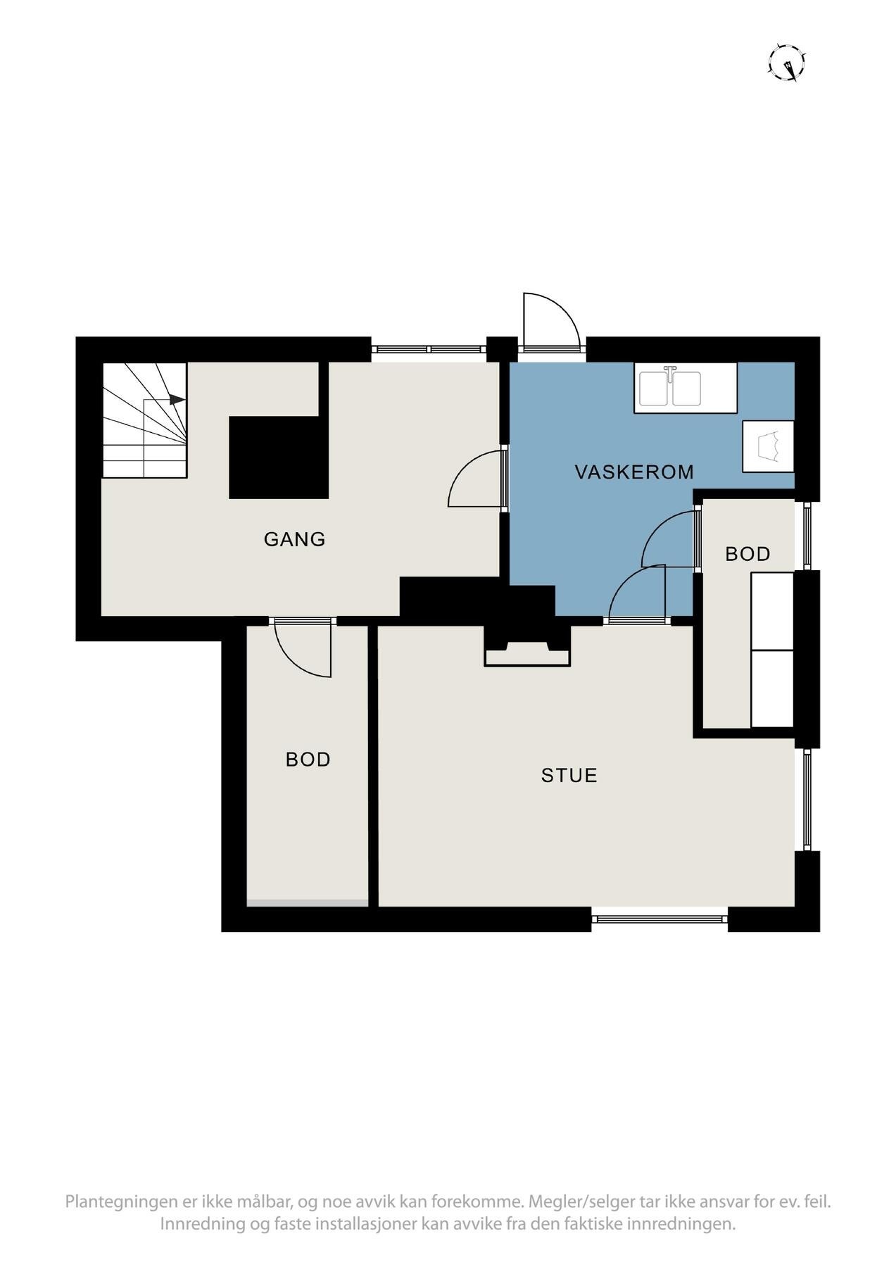 Plantegning kjeller Galleribilde