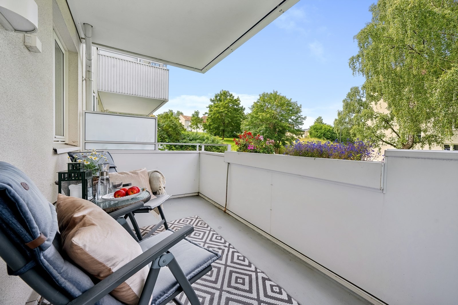 Rolig utsyn mot fellesområdene. Galleribilde