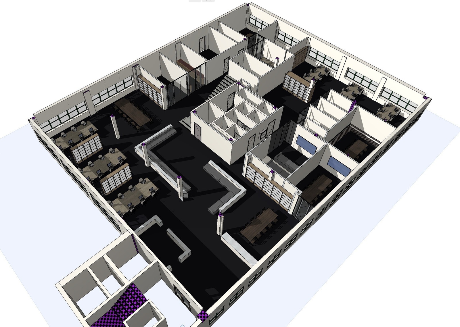 Illustrasjon plantegning Galleribilde